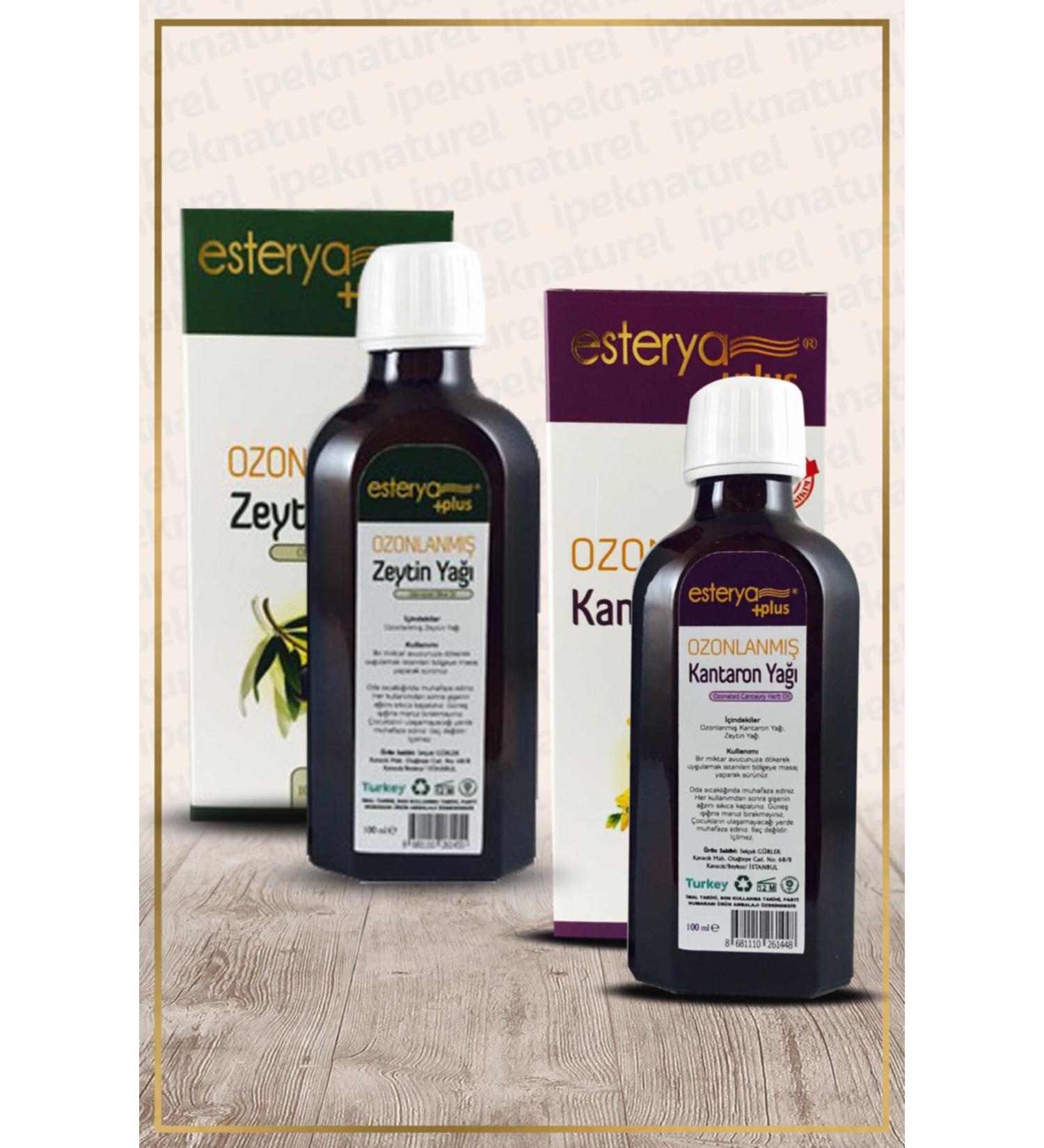 Esterya Plus Ozonated Olive Oil 100 ml and St. John's Wort Oil 100 ml