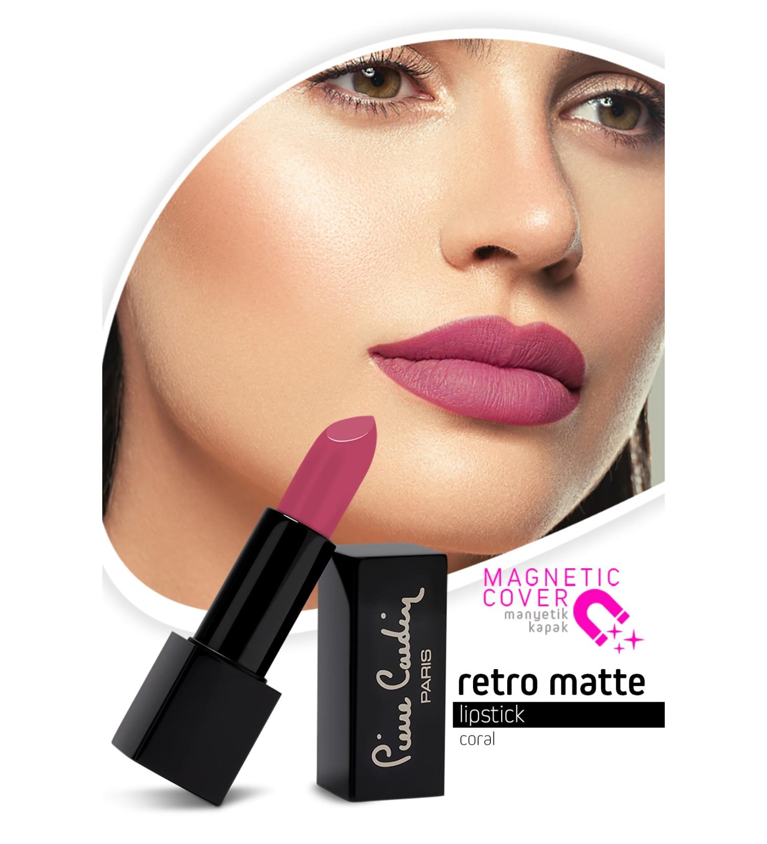 Pierre Cardin Retro Matte Lipstick - Coral - 141 - Buy Online on GoSupps.com