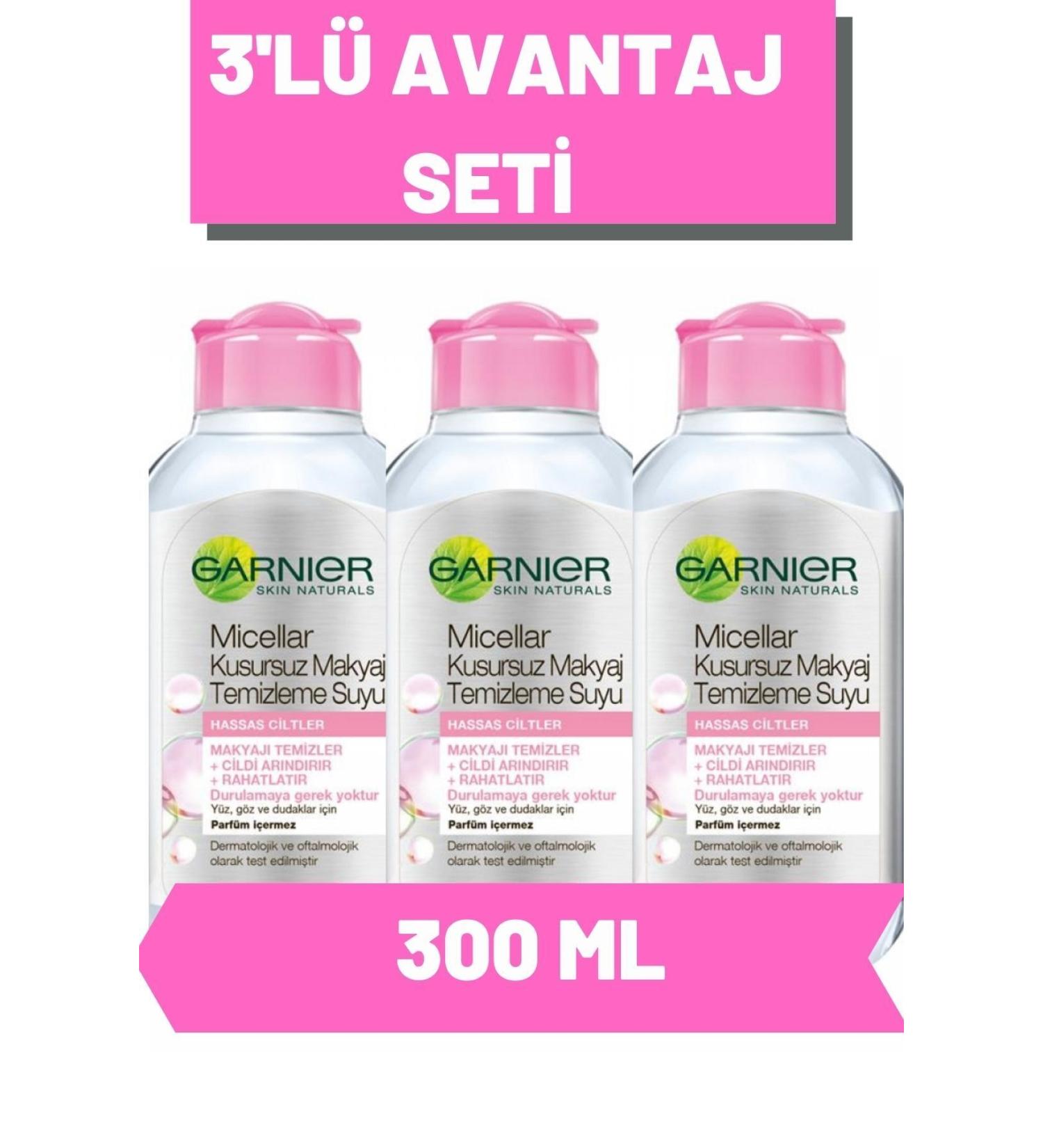 Garnier Micellar Flawless Make-Up Remover Water Advantage Pack 300 Ml