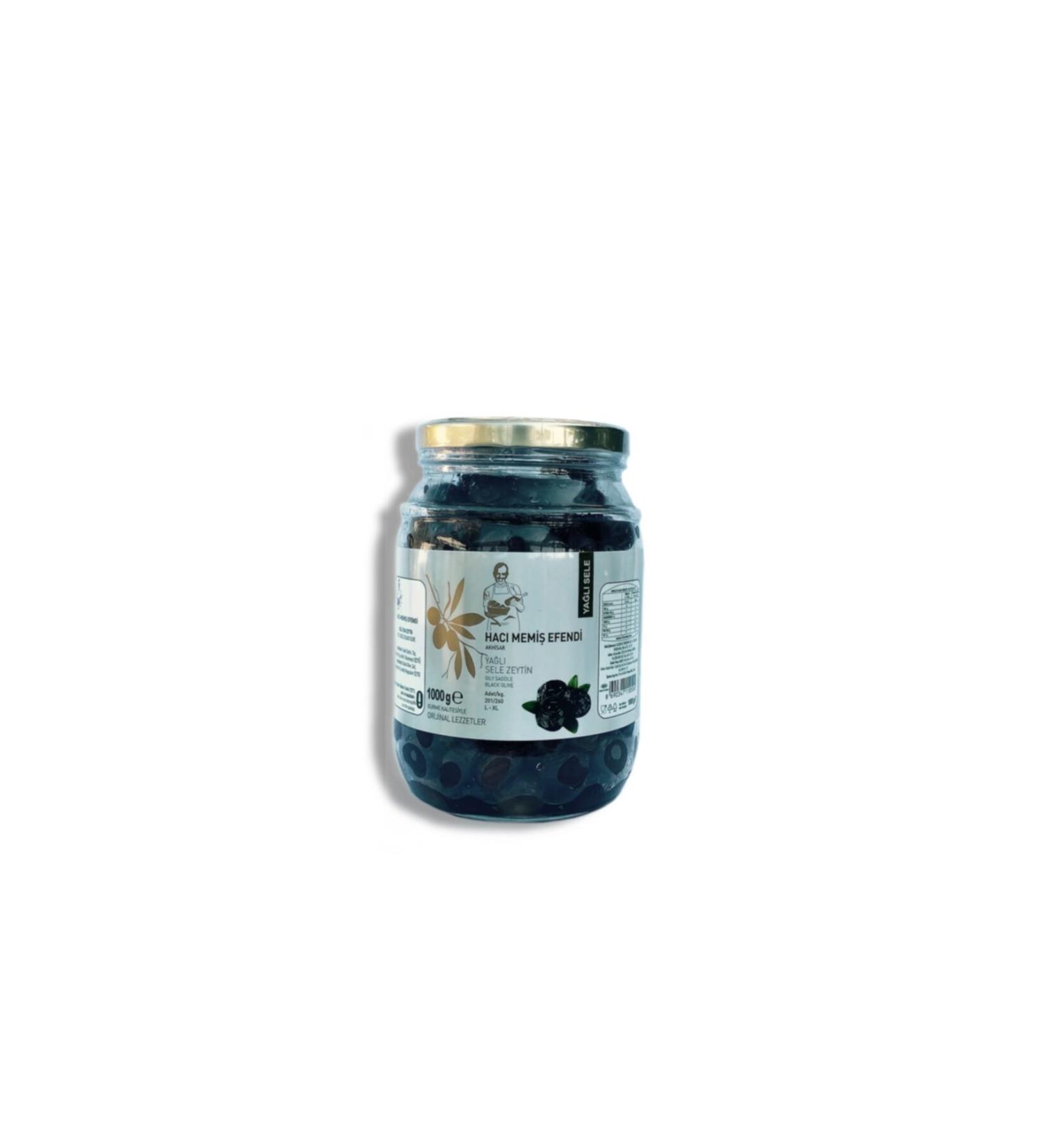 Unhulled Gourmet Akhisar Black Olives 1kg