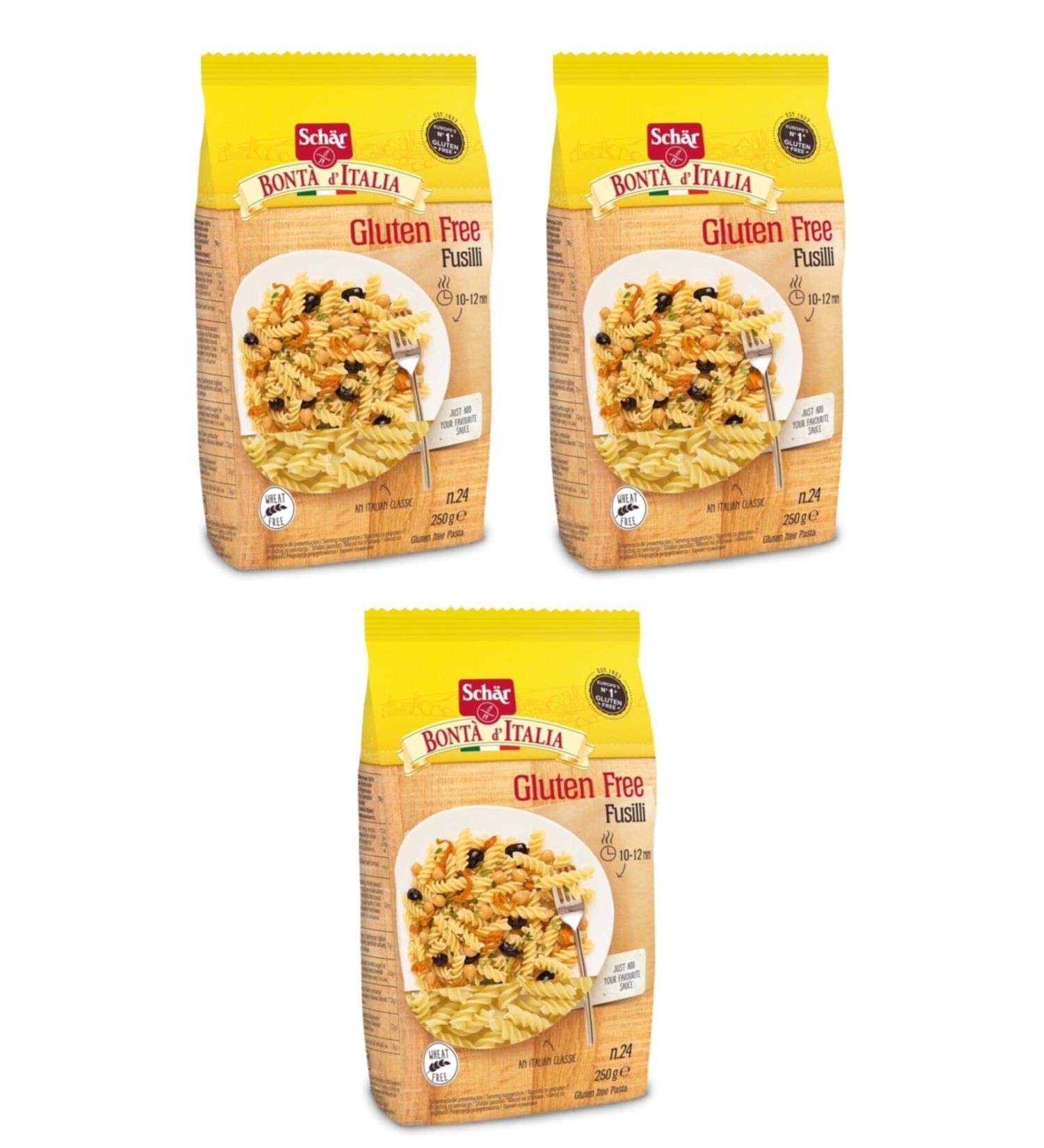 Schar Gluten Free Fusulli Gluten Free Fusulli Pasta X 3 Pieces