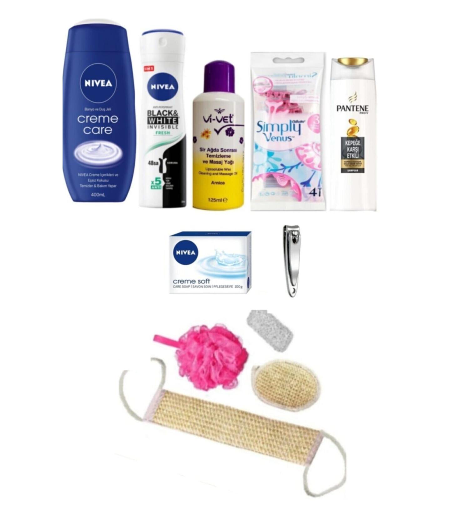 NIVEA Bride Engagement Promise Dowry Bundle Set-Bathroom Washcloth Set-Boxless Bride Set-Women's Care Set