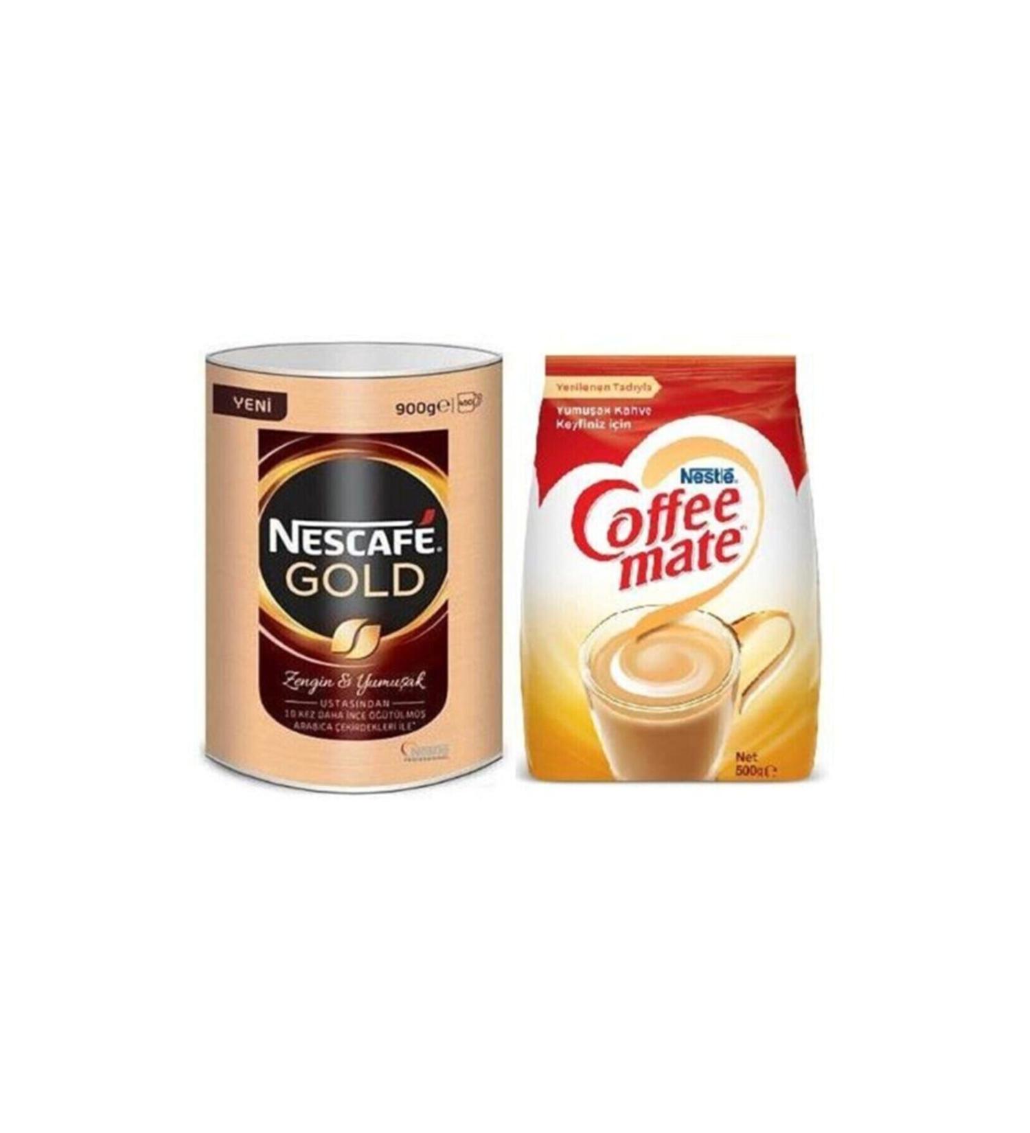 Nescafe Gold Tin Coffee 900g + Coffe Mate 500g