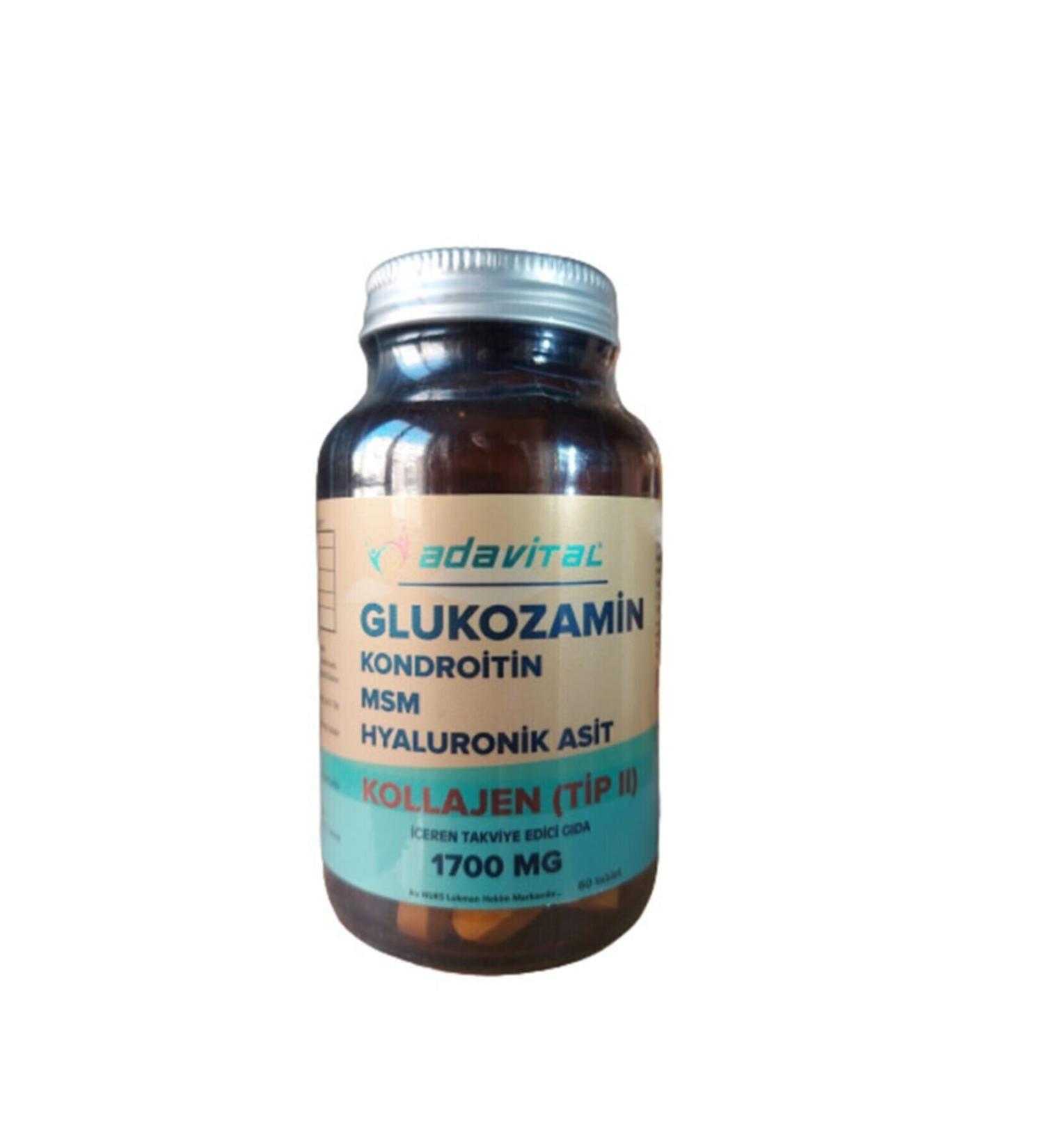 Adavital Glucosamine 60 Tablets 1700 Mg