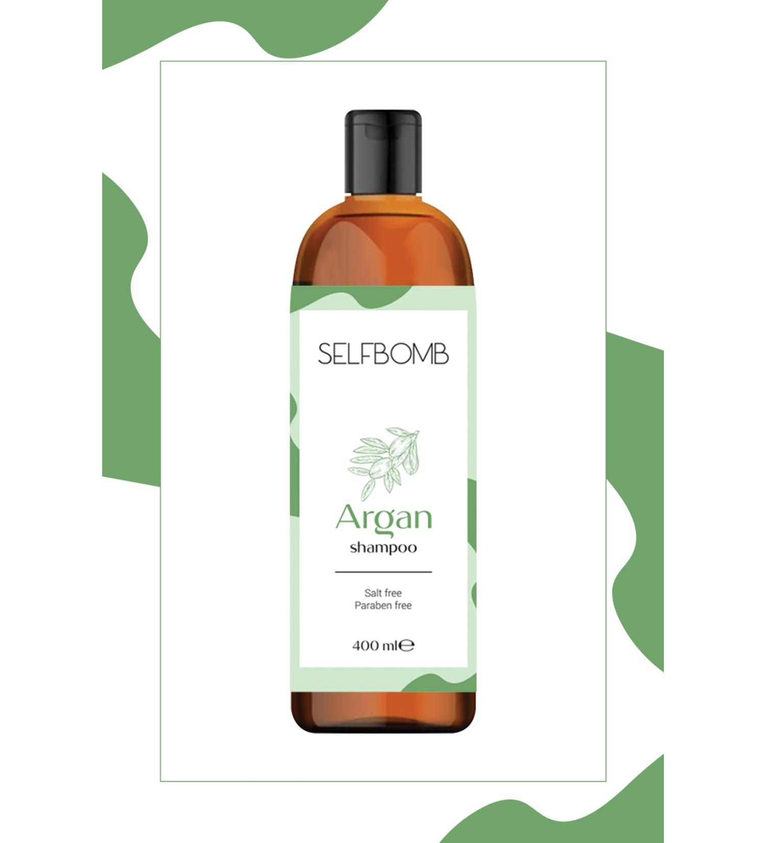 SelfBomb Paraben and Sulfate Free Argan Oil Care Shampoo 400 Ml