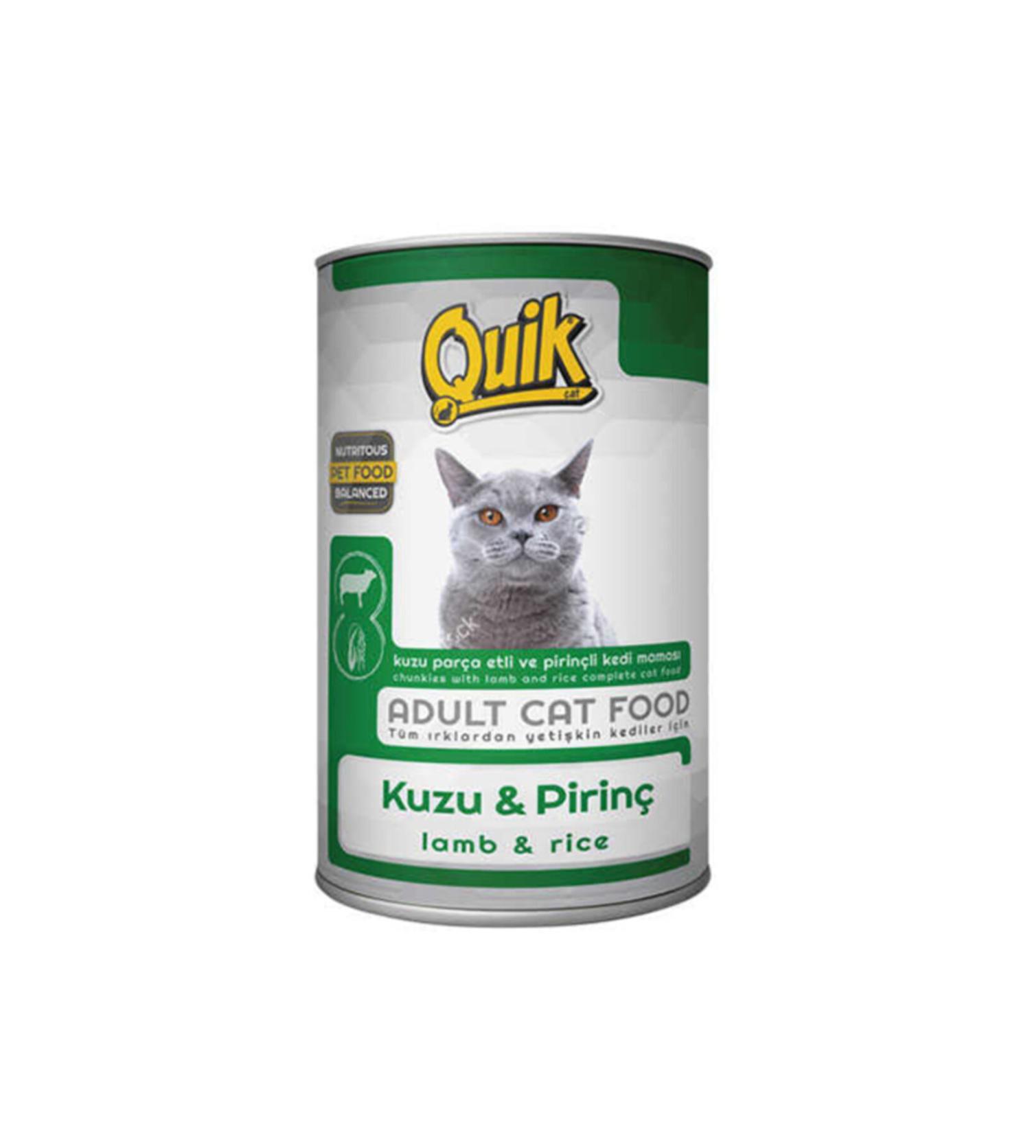 Quik Lamb and Rice Cat Canned Food 415 Gr 12 Pieces