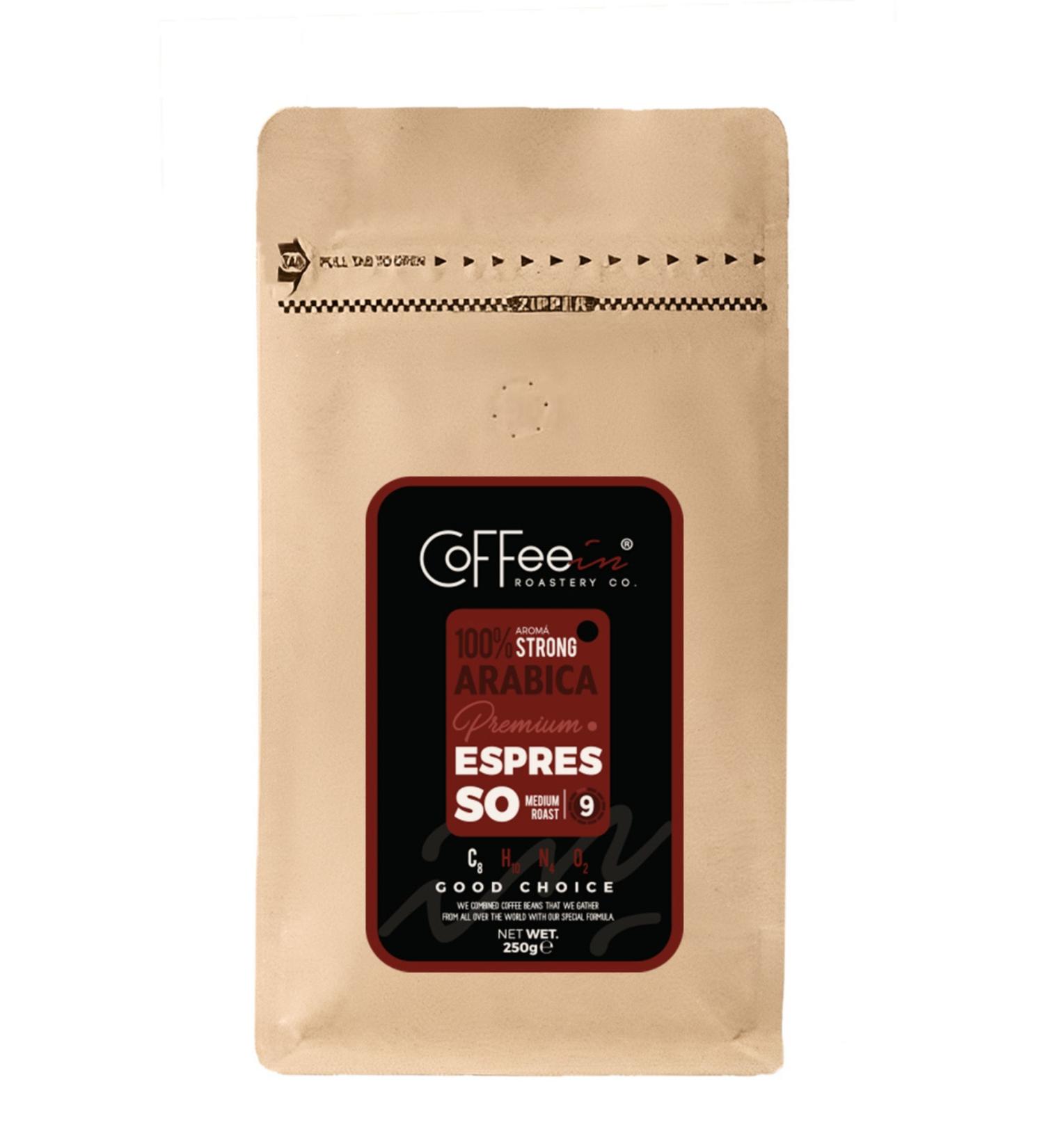 Coffeein Premium Espresso Bean Coffee 250gr
