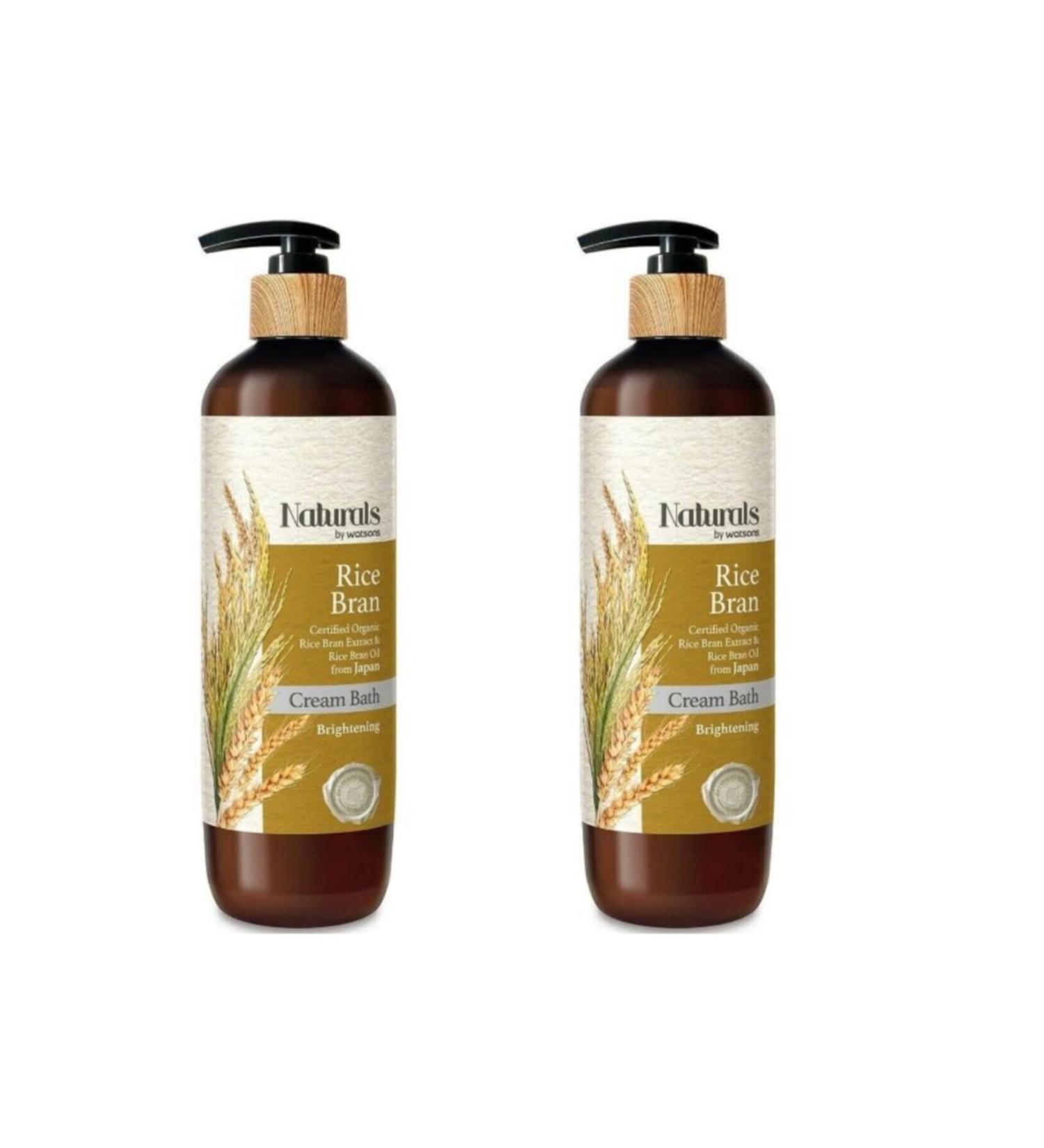 Naturals By Watsons Rice Bran Cream Shower Gel 490 Ml 2 Pack