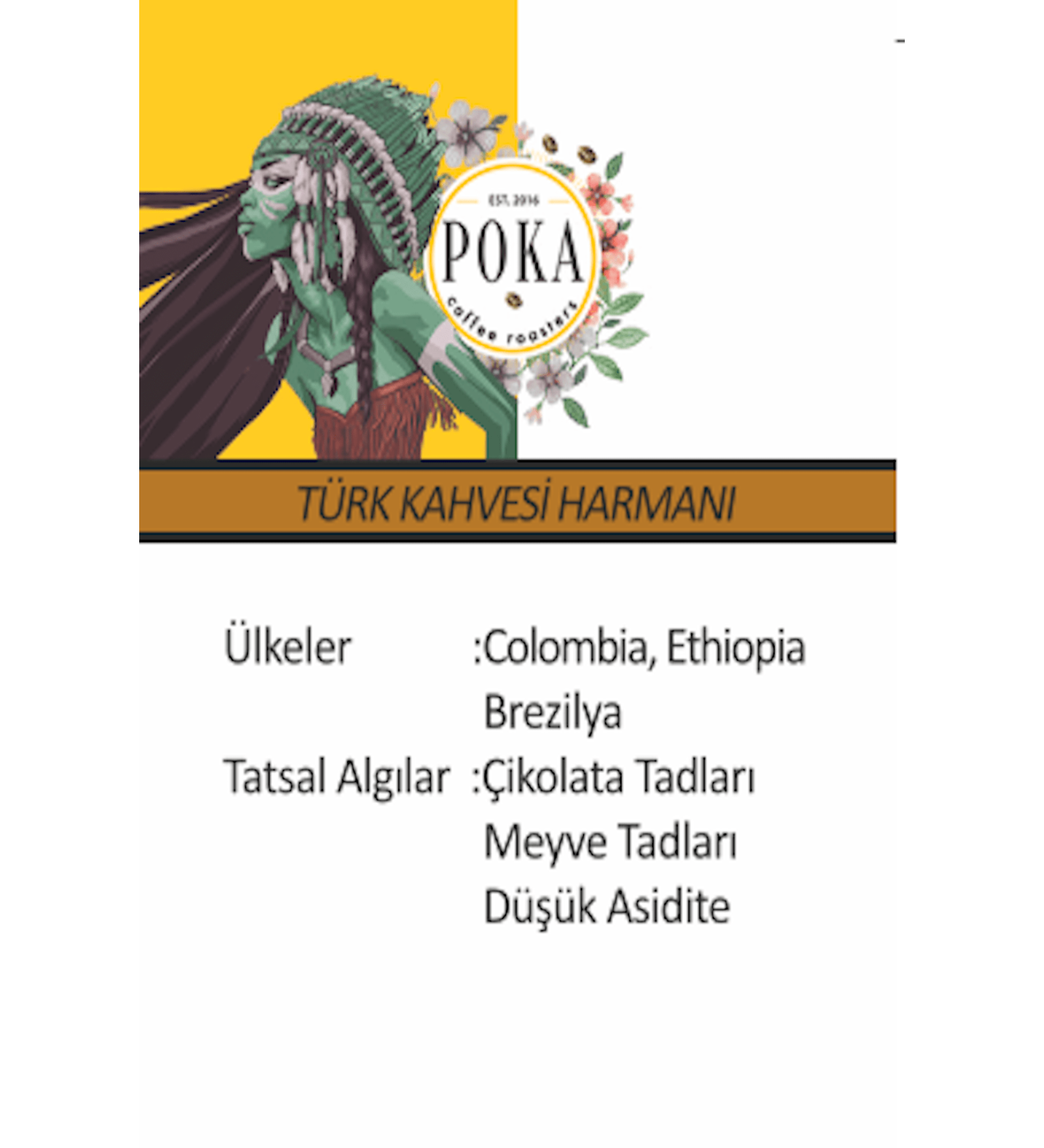 POKA COFFEE TURKISH COFFEE BLEND 1000 gr