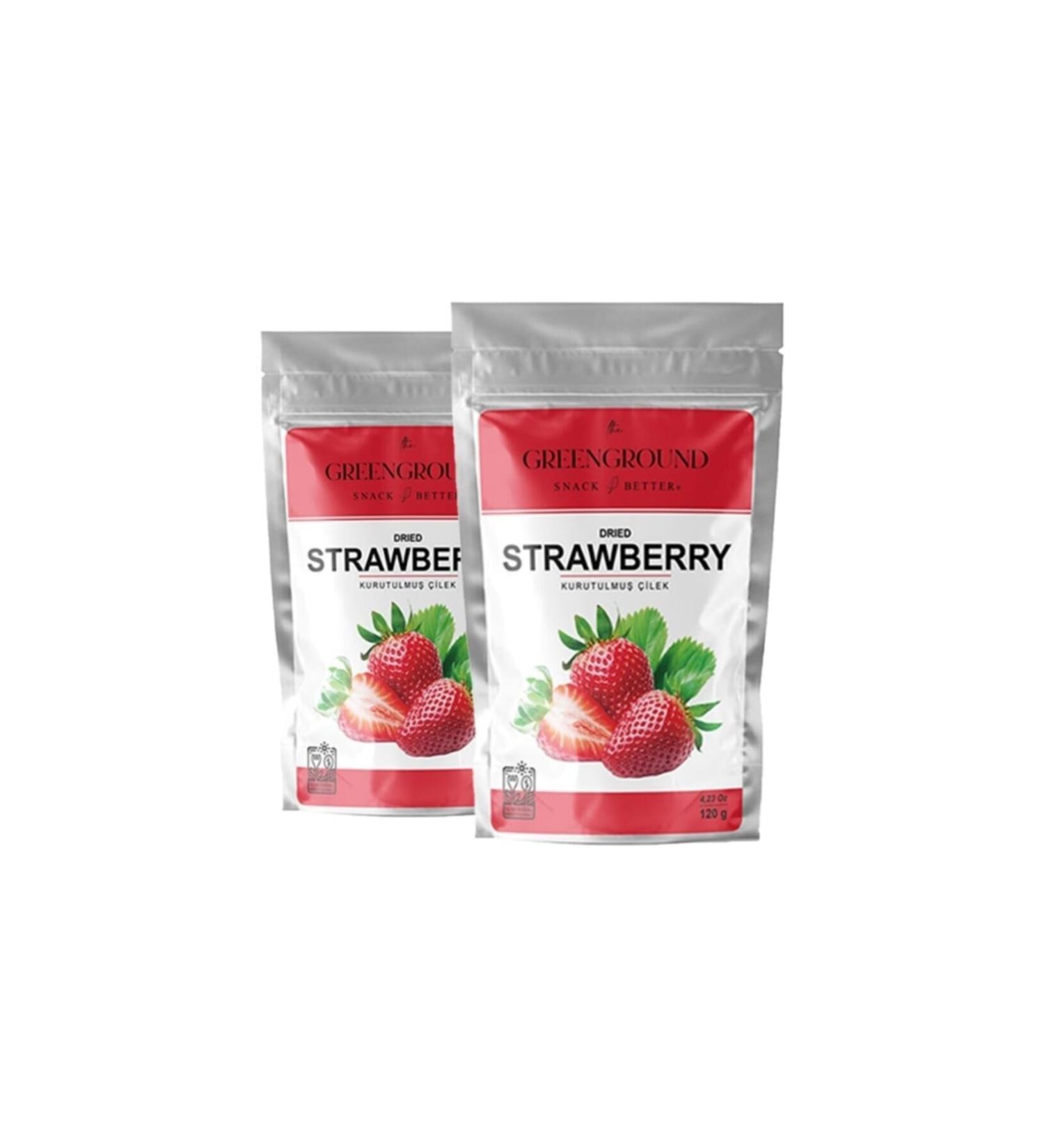 Green Ground Dried Strawberry 120 Gr 2 Pack