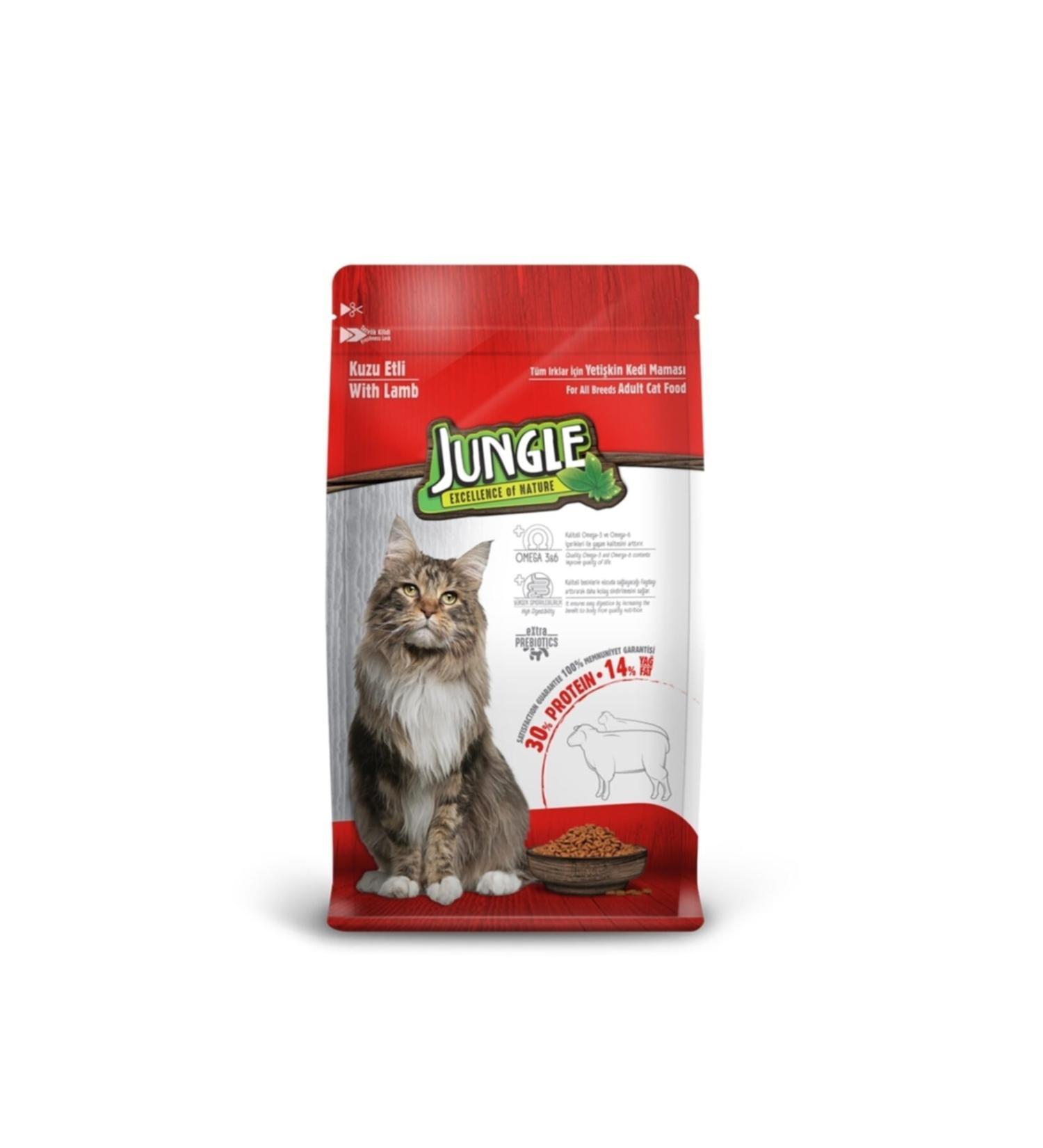 Jungle 1.5 Kg-1 Piece Lamb Adult Cat Food