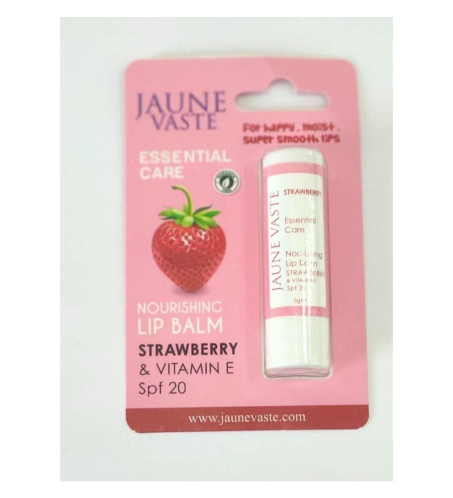 Jaune Vaste Strawberry Flavored (Vitamin E) Lip Protector 5gr
