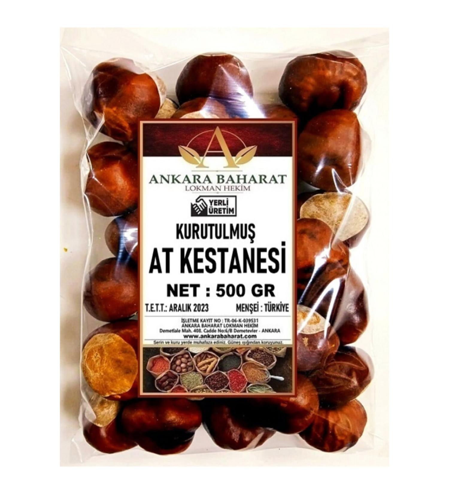 ankara spice lokman hekim Horse Chestnut Fruit - 500 grams - Dried