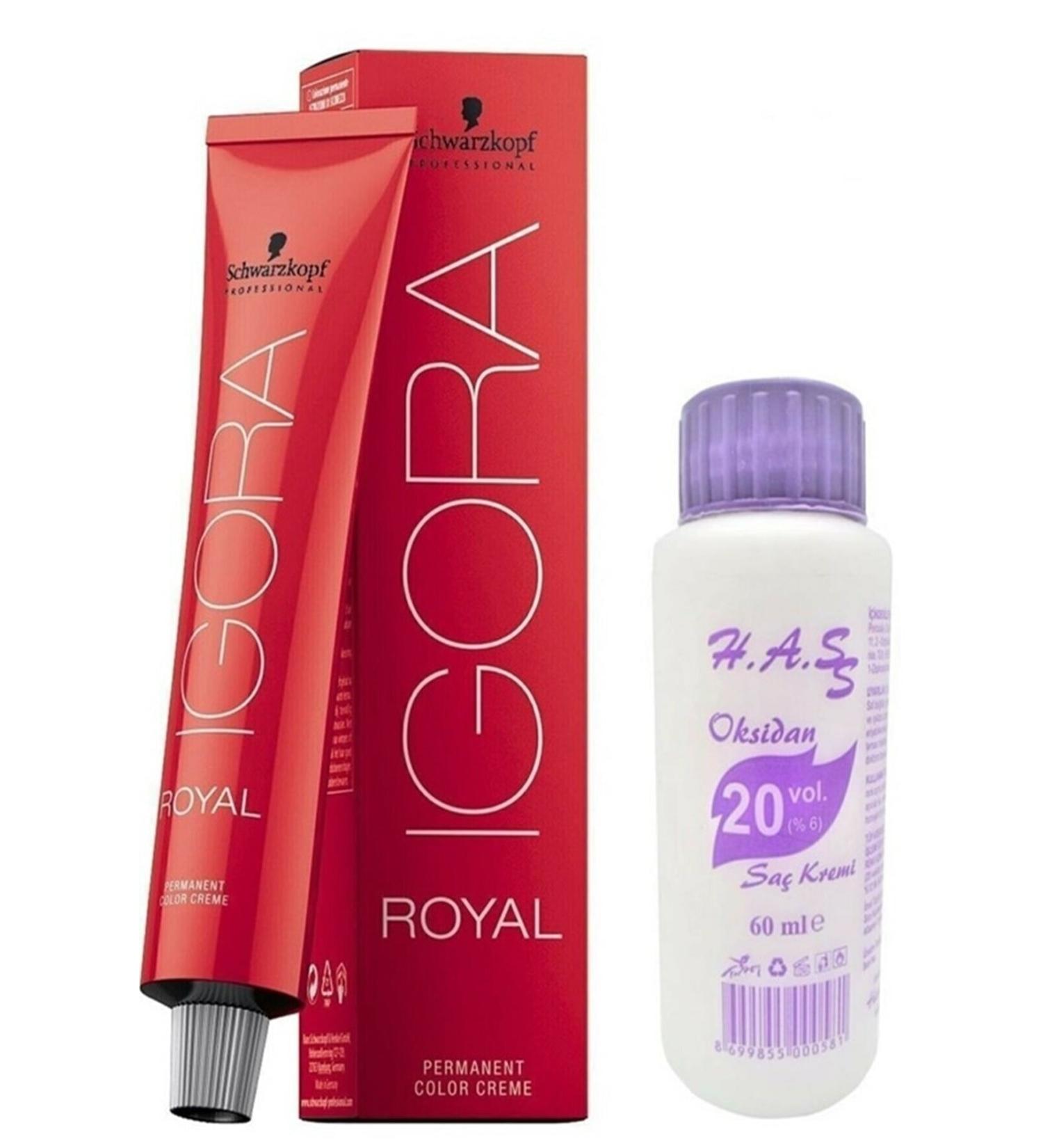 Igora Igora Royal Hair Dye 7-65 Blonde Chocolate Gold 60 Ml + Mini Oxidant 20 Volum