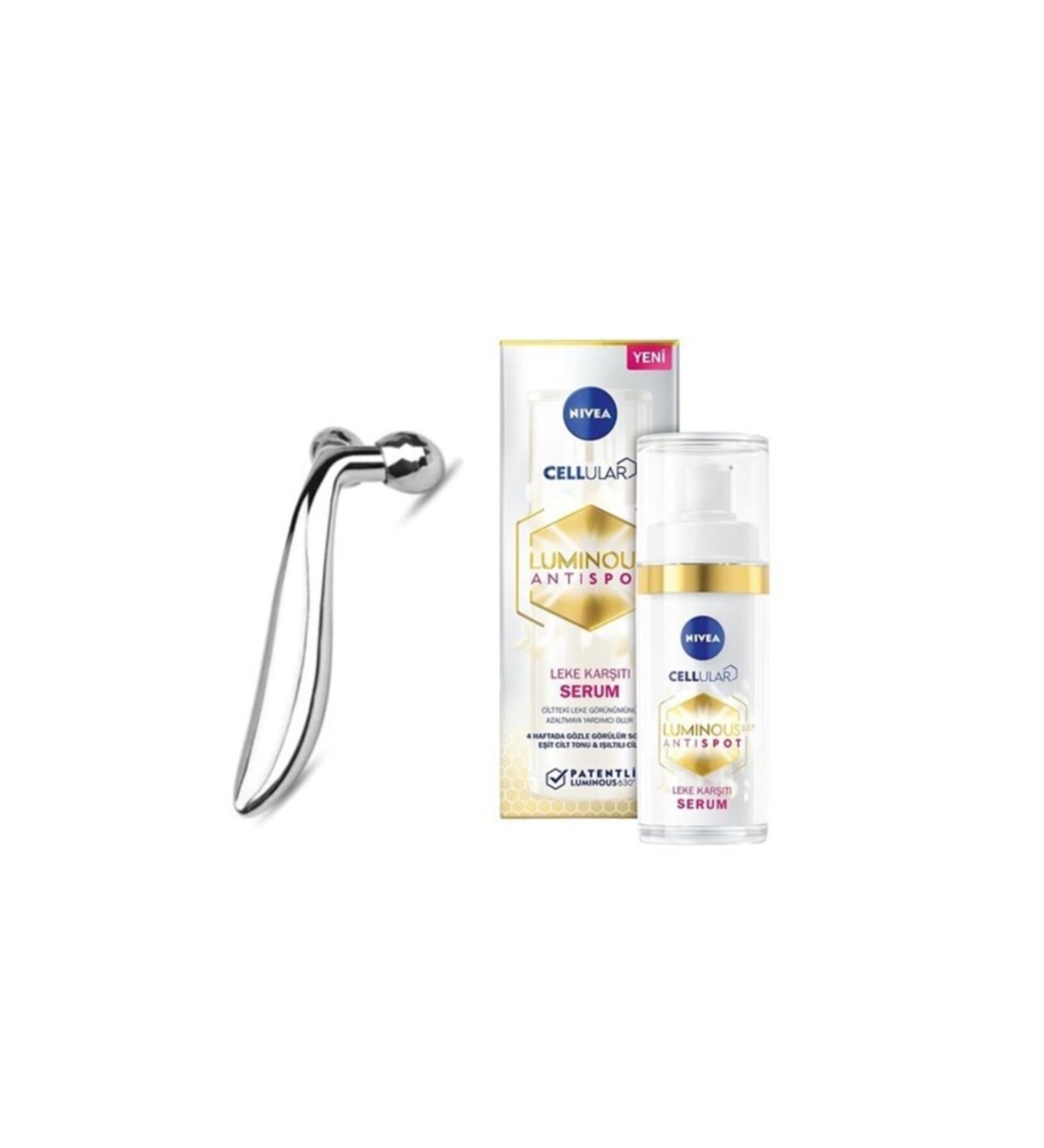 NIVEA N vea Lum nous 630 Anti-Stain (Eliminating) Serum 30 Ml + Application Massager - Buy Online on GoSupps.com