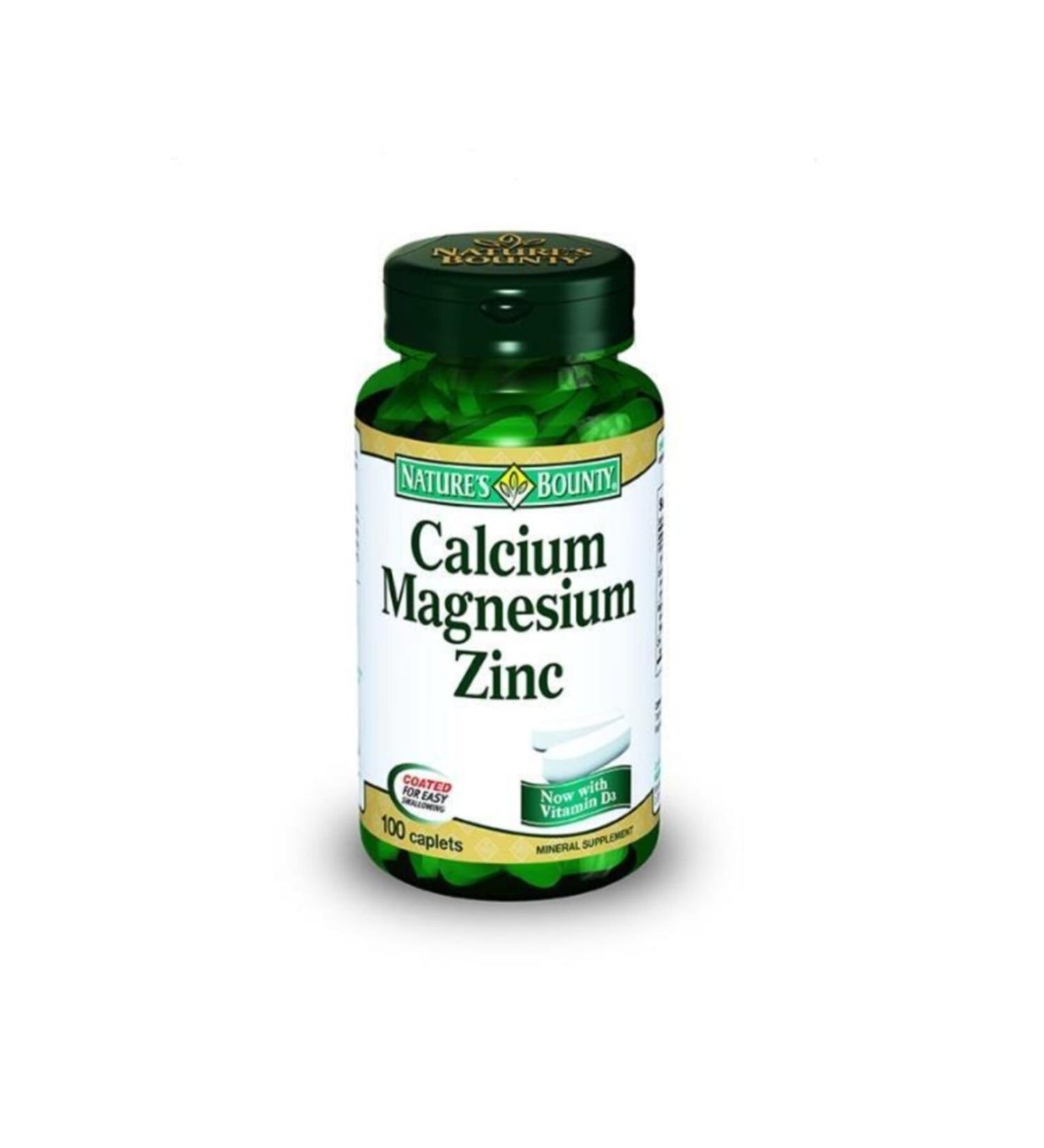 Natures Bounty Calcium Magnesium Zinc 100 Caplet