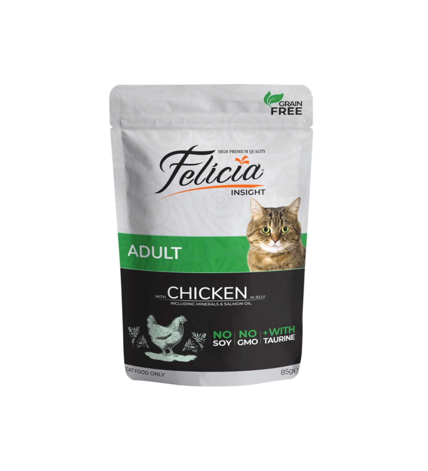 Felicia Pouch Chicken Grain-Free Cat Food 85 gr X 12 Pieces