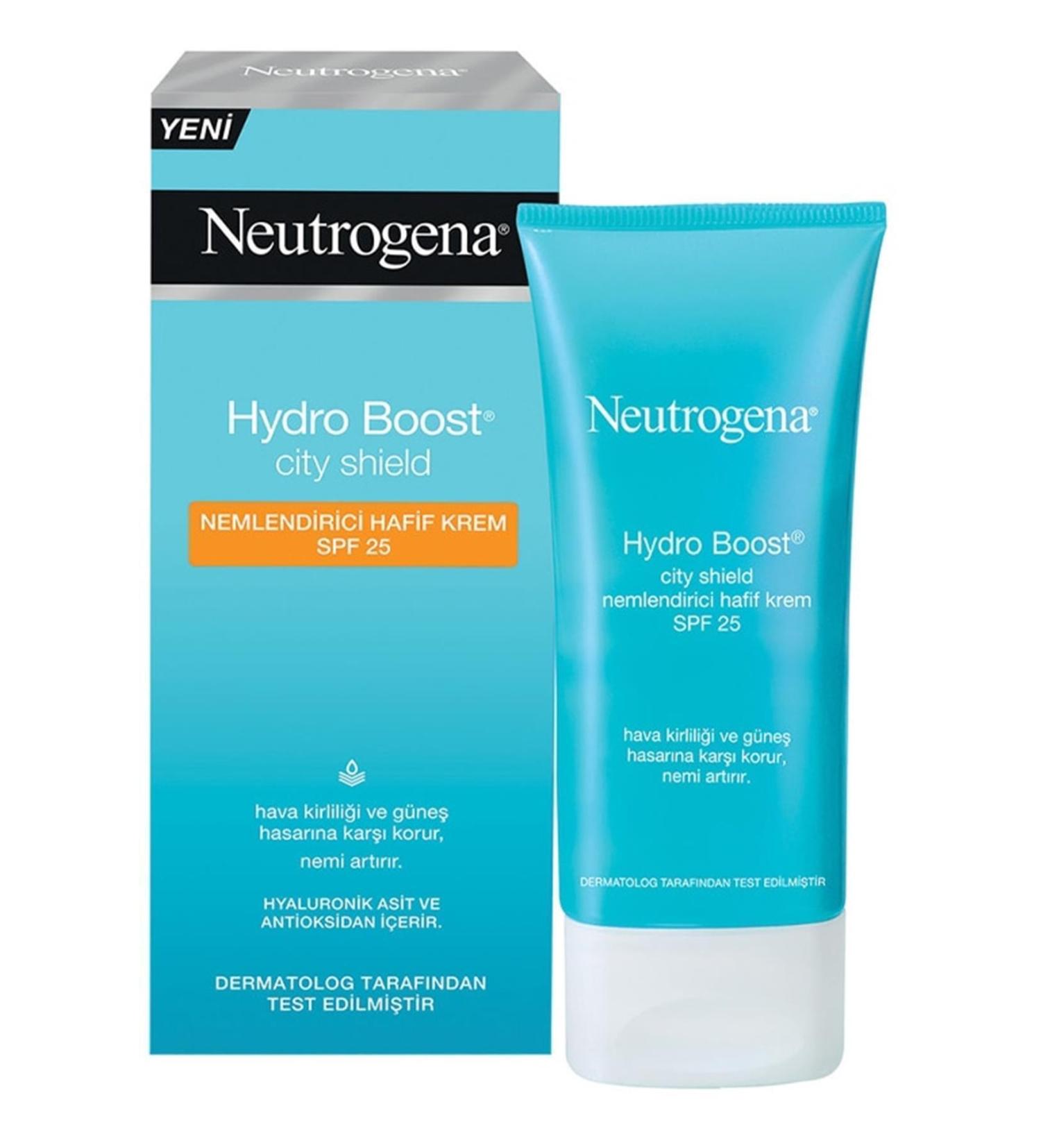 Neutrogena Hydro Boost City Shield Moisturizing Light Cream Spf25 50ml