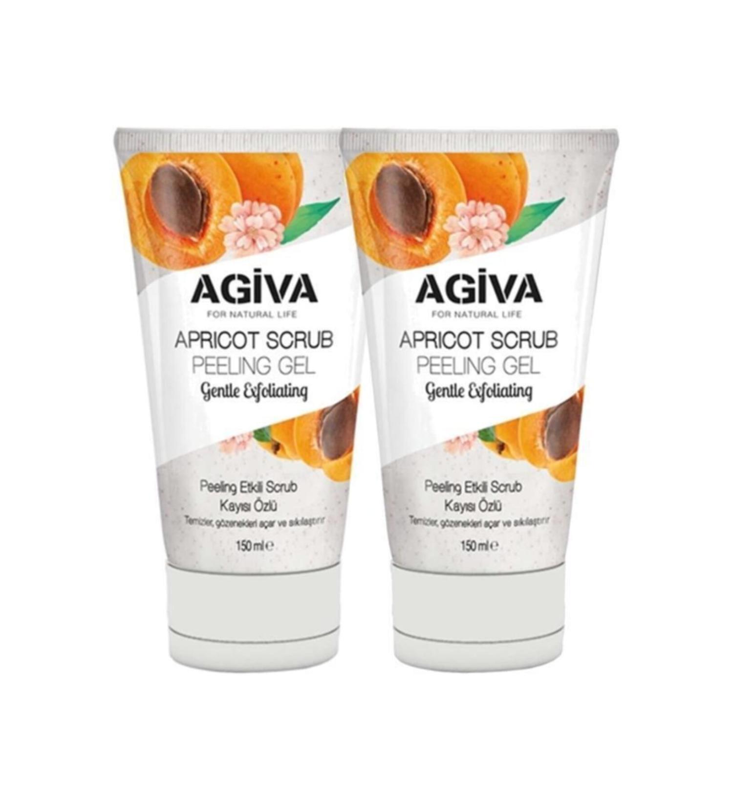 Agiva Apricot Extract Peeling Gel 150 ml 2-pack