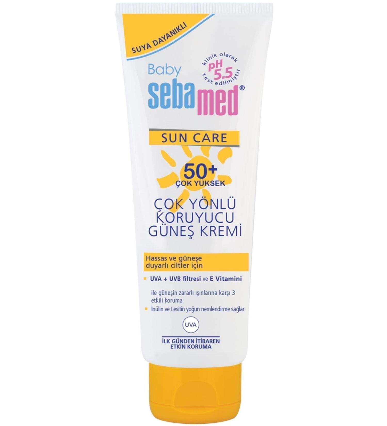 Sebamed Water Resistant Spf 50+ Multi-Protection Baby Sun Cream 75 Ml