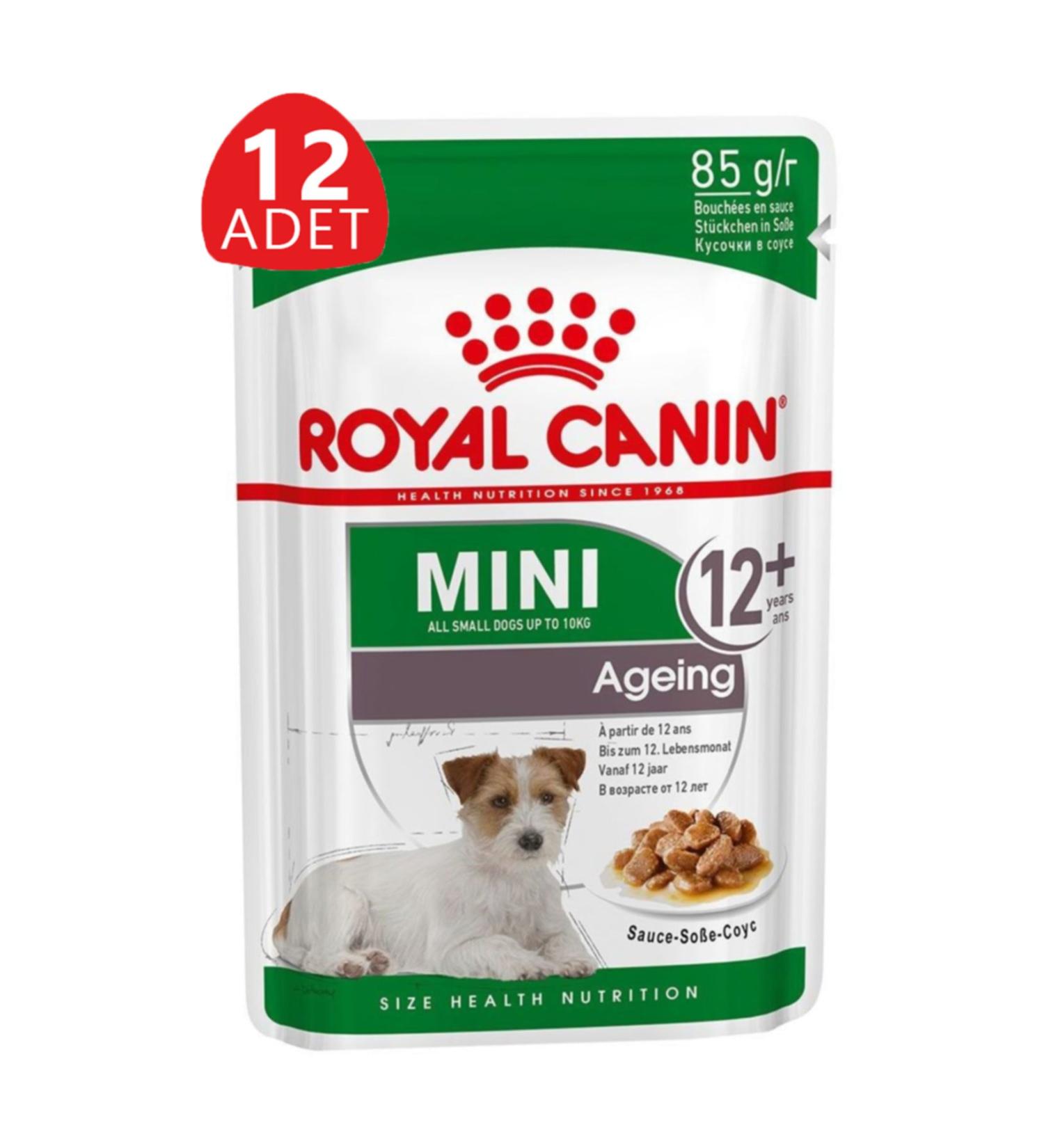 Royal Canin Mini Aging +12 Old Dog Pouch 85 Gr 12 Pieces