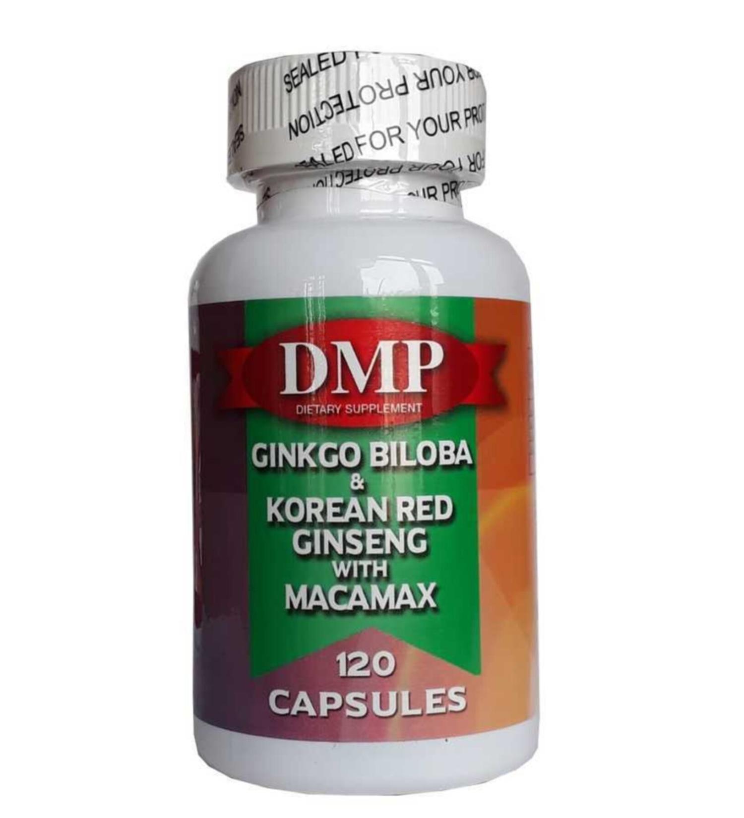 DMP Ginkgo Biloba Korean Red Ginseng With Macamax 120 Capsules