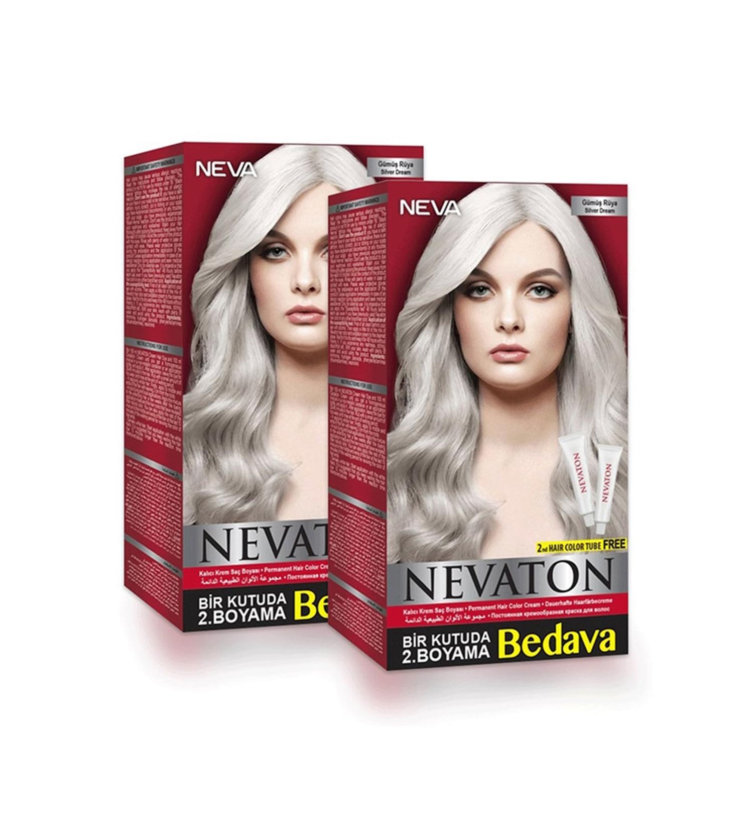 Neva Color Nevaton Duo Set Hair Dye Silver Dream 2 Boxes
