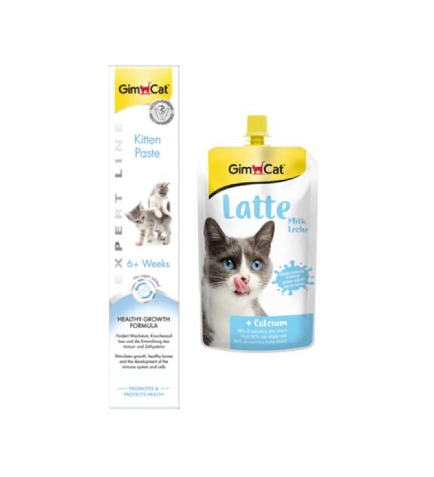 Gimcat Kitten Paste 50gr + Latte 200ml