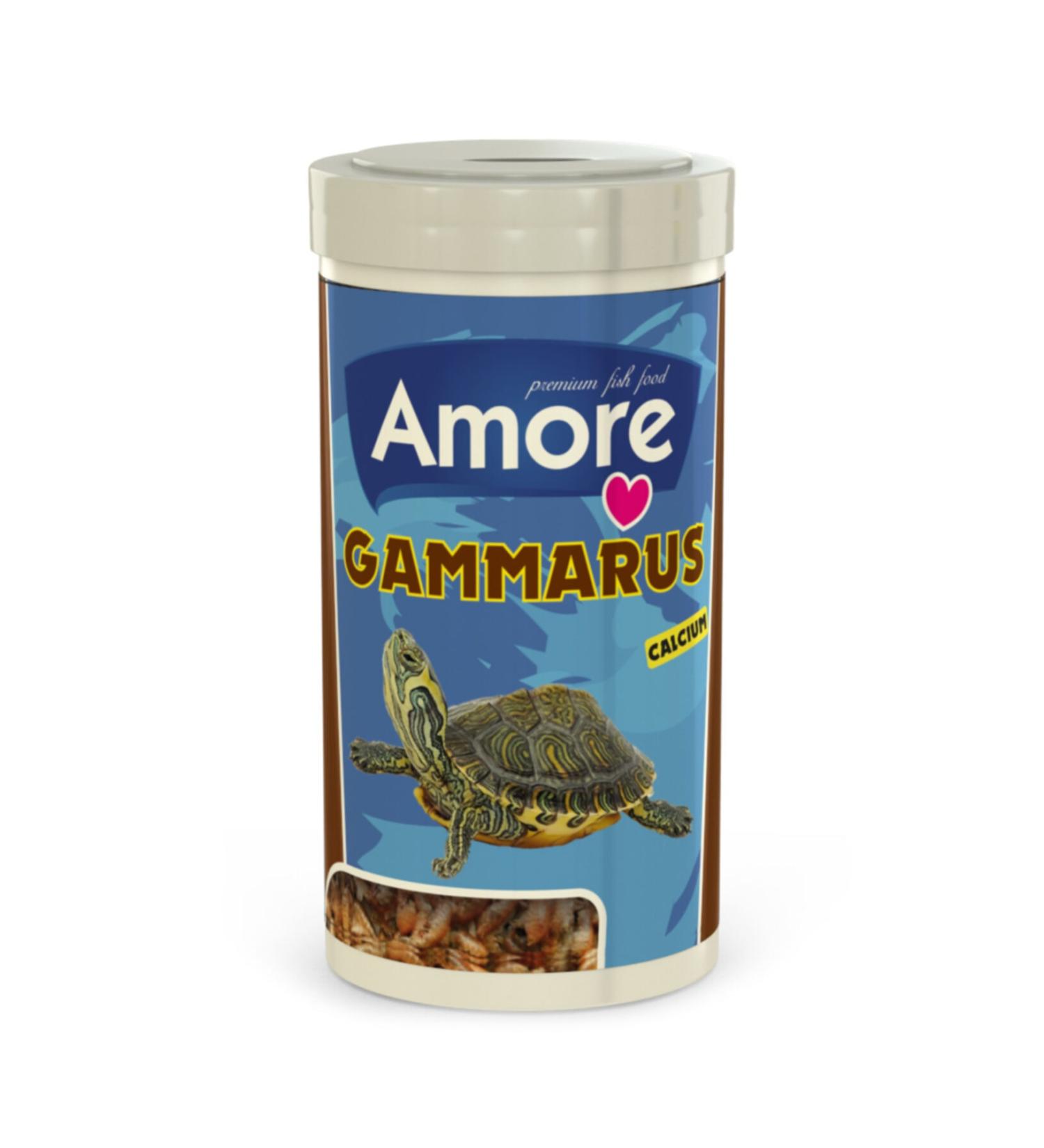 AMORE Gammarus 1000 Ml High Protein Calcium Reptile and Turtle Gammarus Food