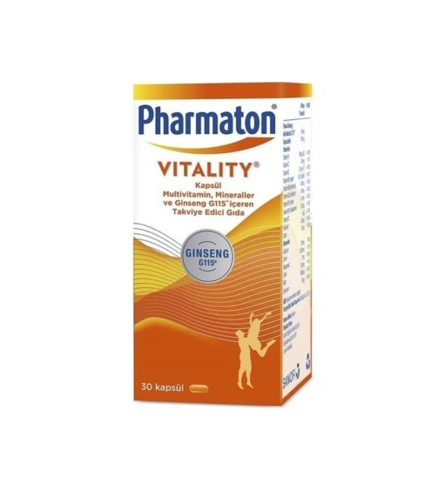 badedermocosmetic Pharmaton Vitality Multivitamin Food Supplement 30 Capsules