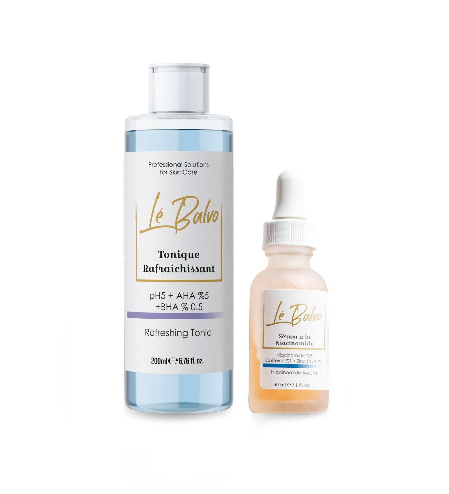 Le Balvo Pore Refiner Revitalizer + Toner Pore Tightener (Niacinamide 8% + Zinc Pca1%)
