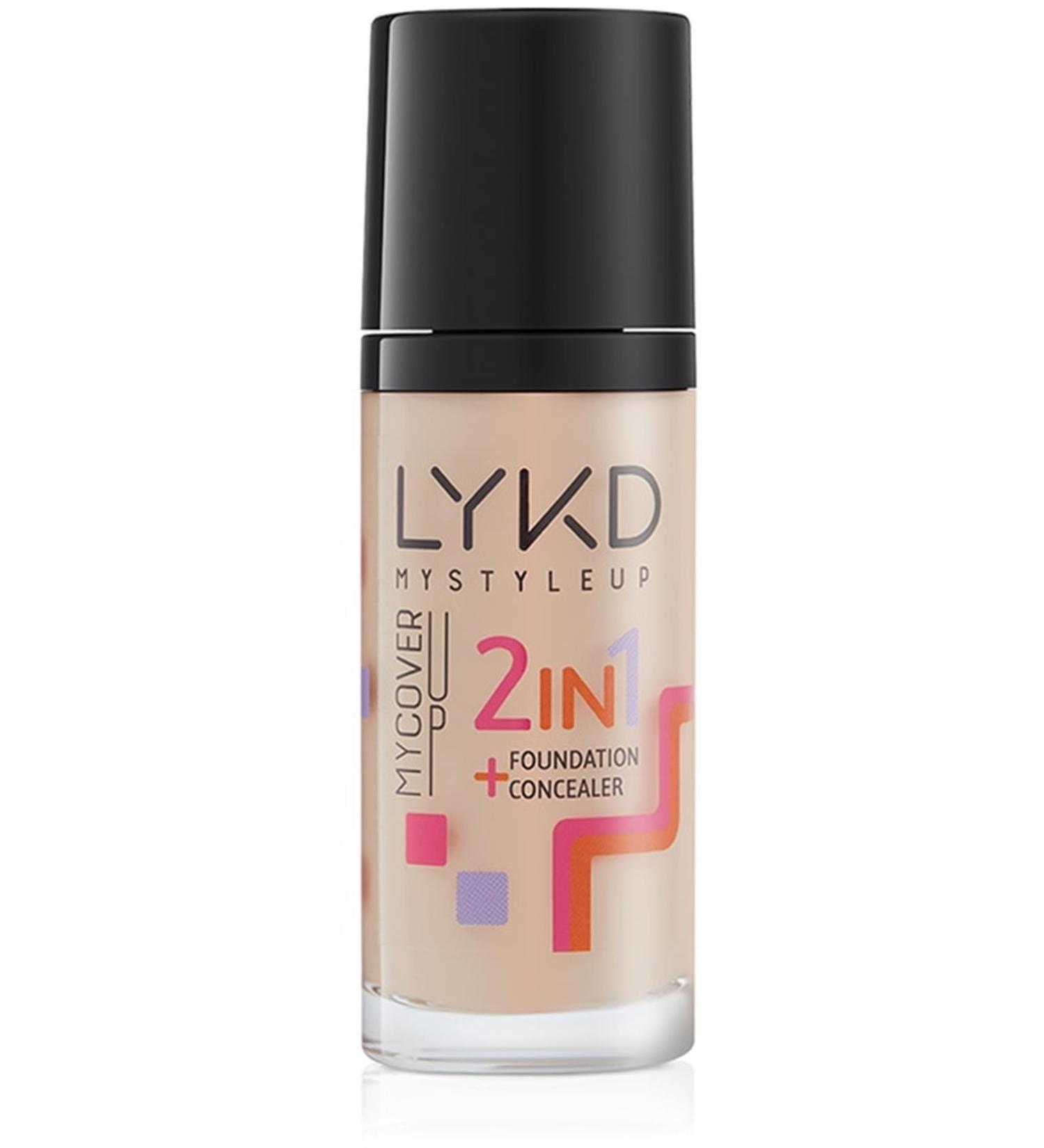 lykd 2 In 1 Foundation 133 Rose Almond