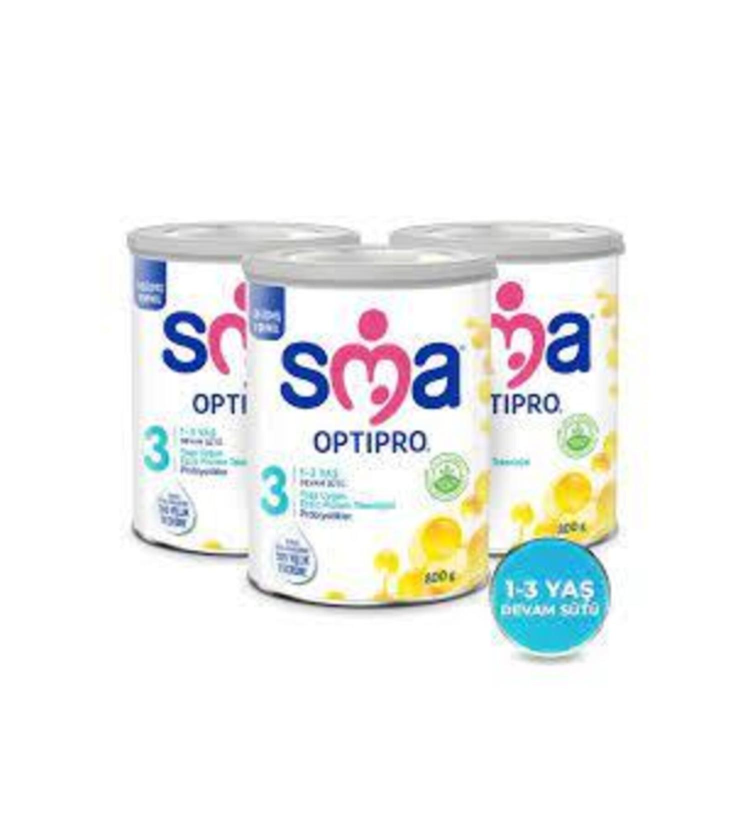 SMA Optipro 3 Probiotic Follow-On Milk 800 Gr X 3 Pieces
