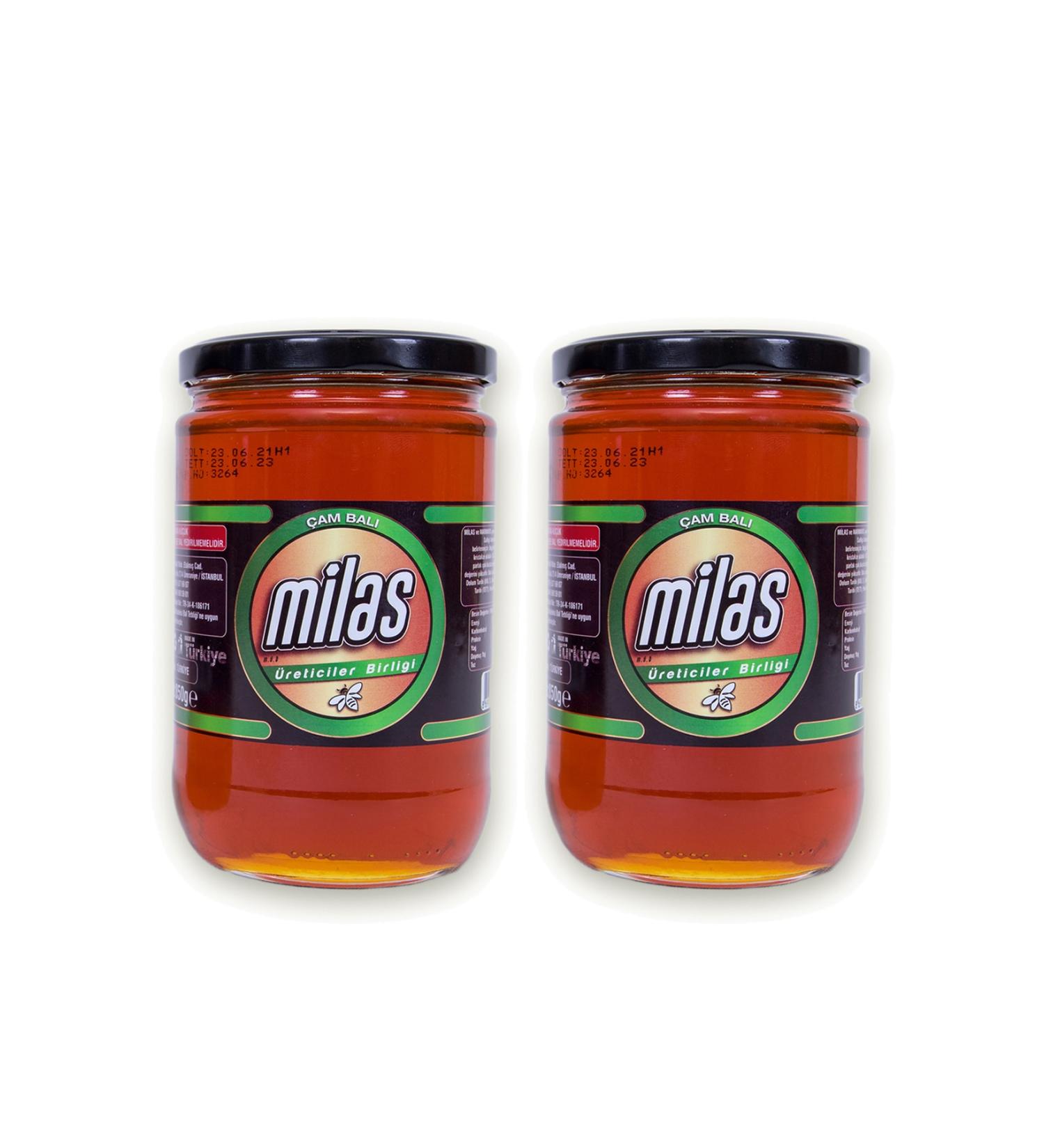 Milas Producers Association Pure Pine Honey 850 gr 2 Pieces - Buy Online on GoSupps.com