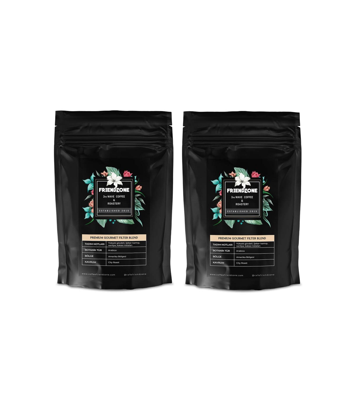 Friendzone 3rd Wave Coffee & Roastery Premium Gourmet Filter Coffee 250 Gr. Set of 2