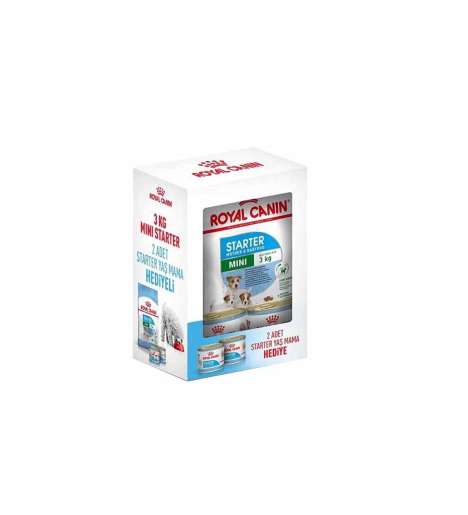Royal Canin Mini Starter Puppy Food 3 Kg + 2 Starters 195 Gr Canned