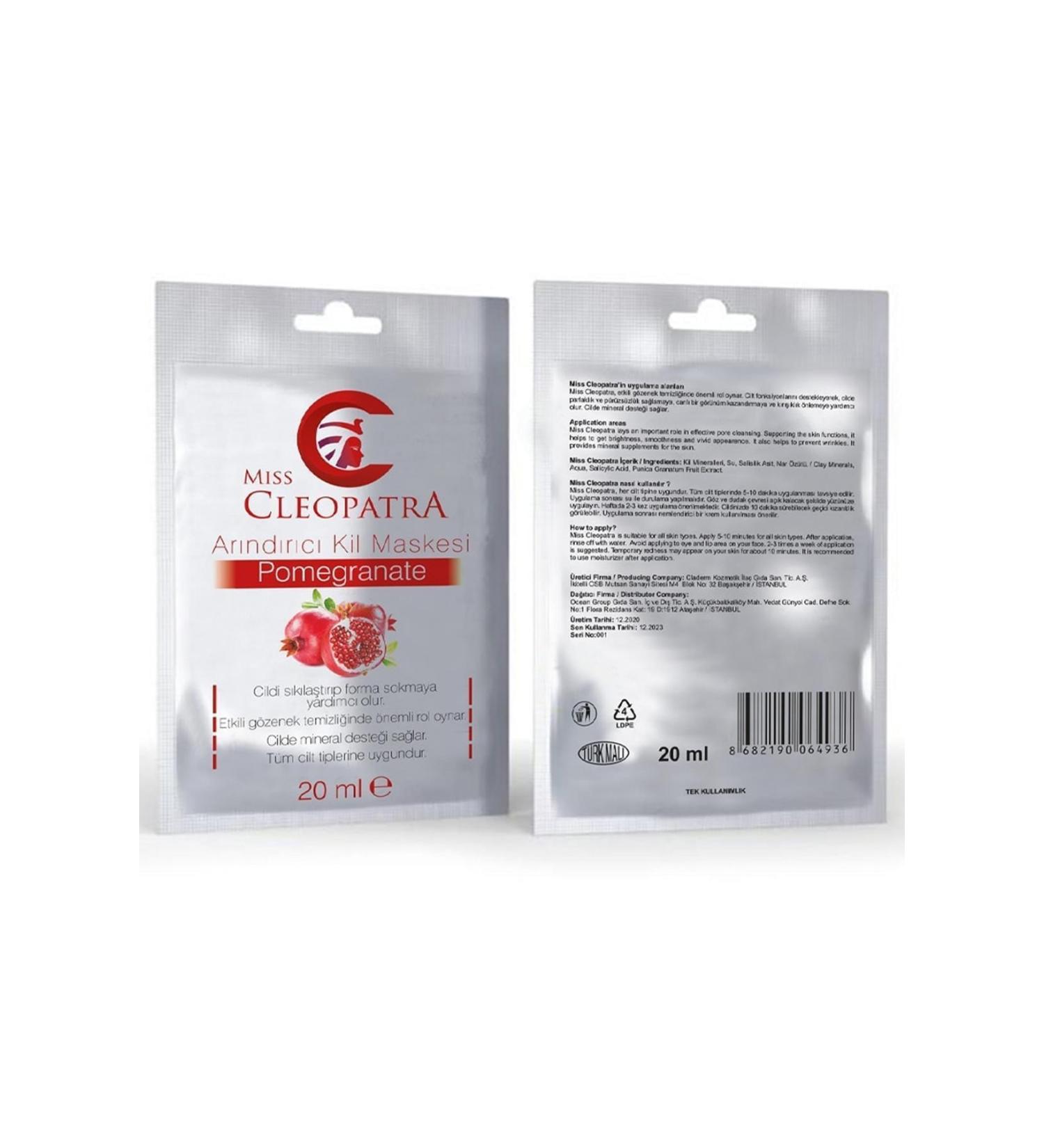 Miss Cleopatra 20 ml Clay Mask - Pomegranate