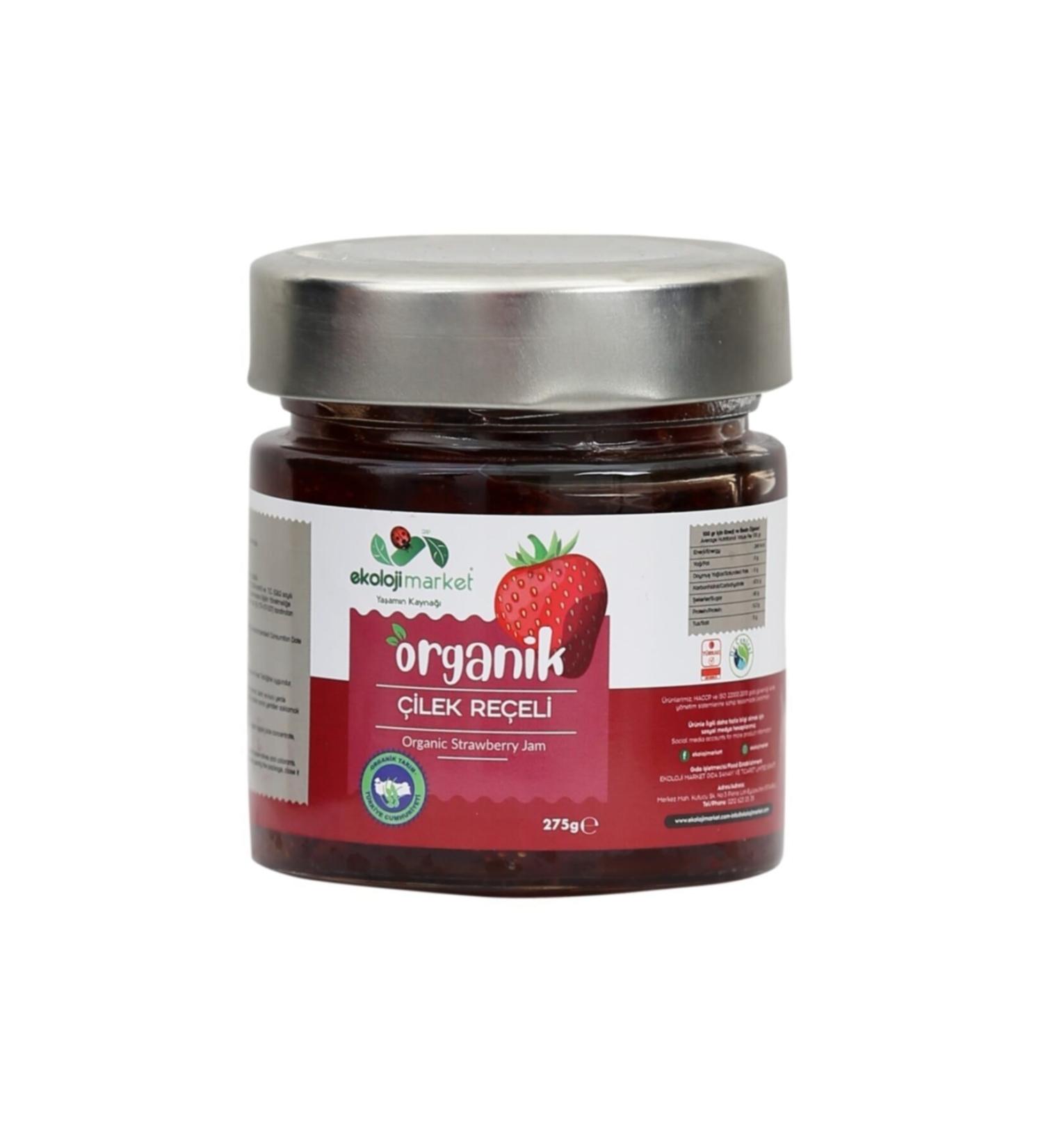 Ecology Market Organic Strawberry Jam 275 gr