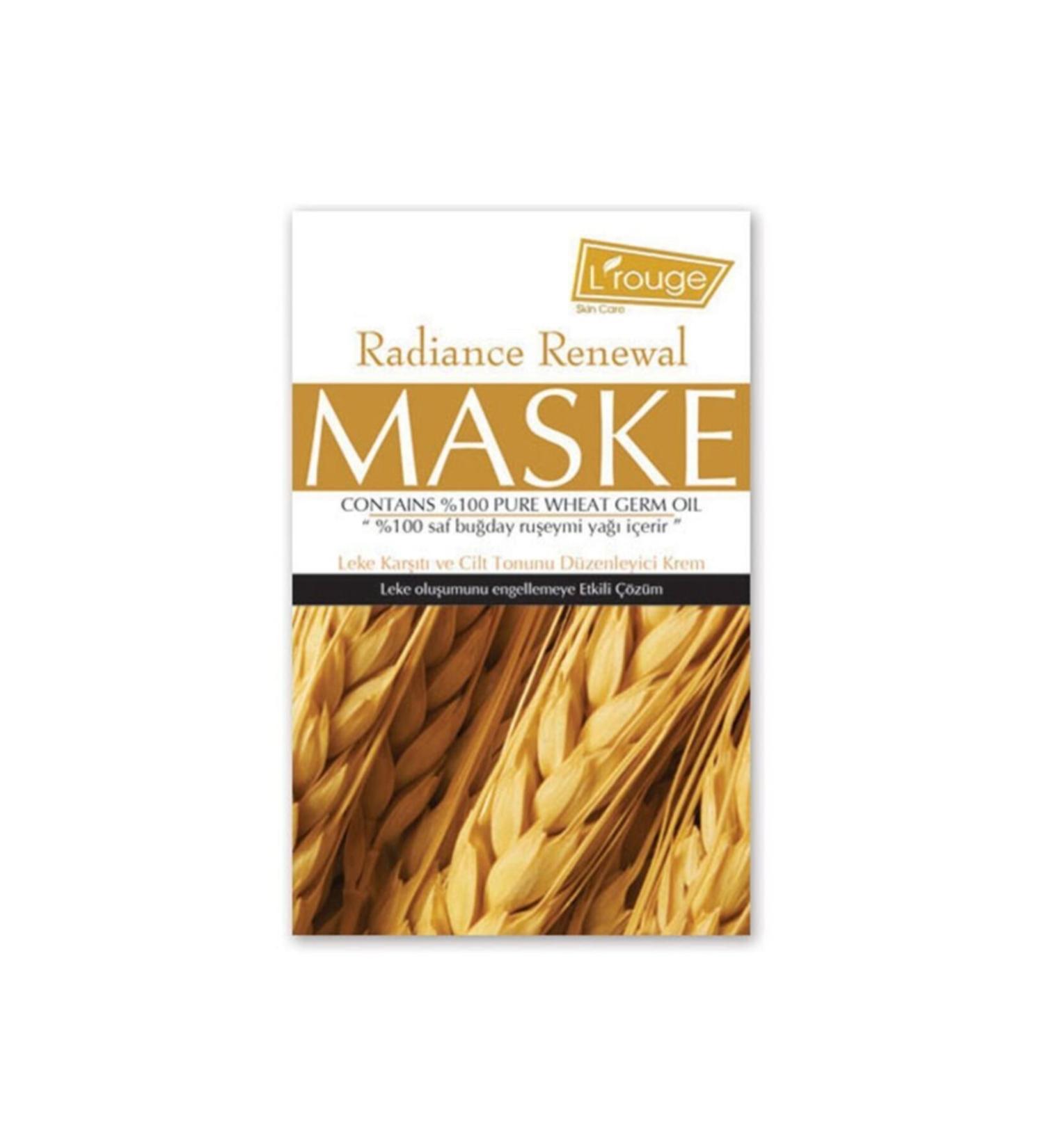 L'ROUGE Radiance Renewal Mask - Effective Care Against Hyperpigmentation and Prevention of Stain Formation