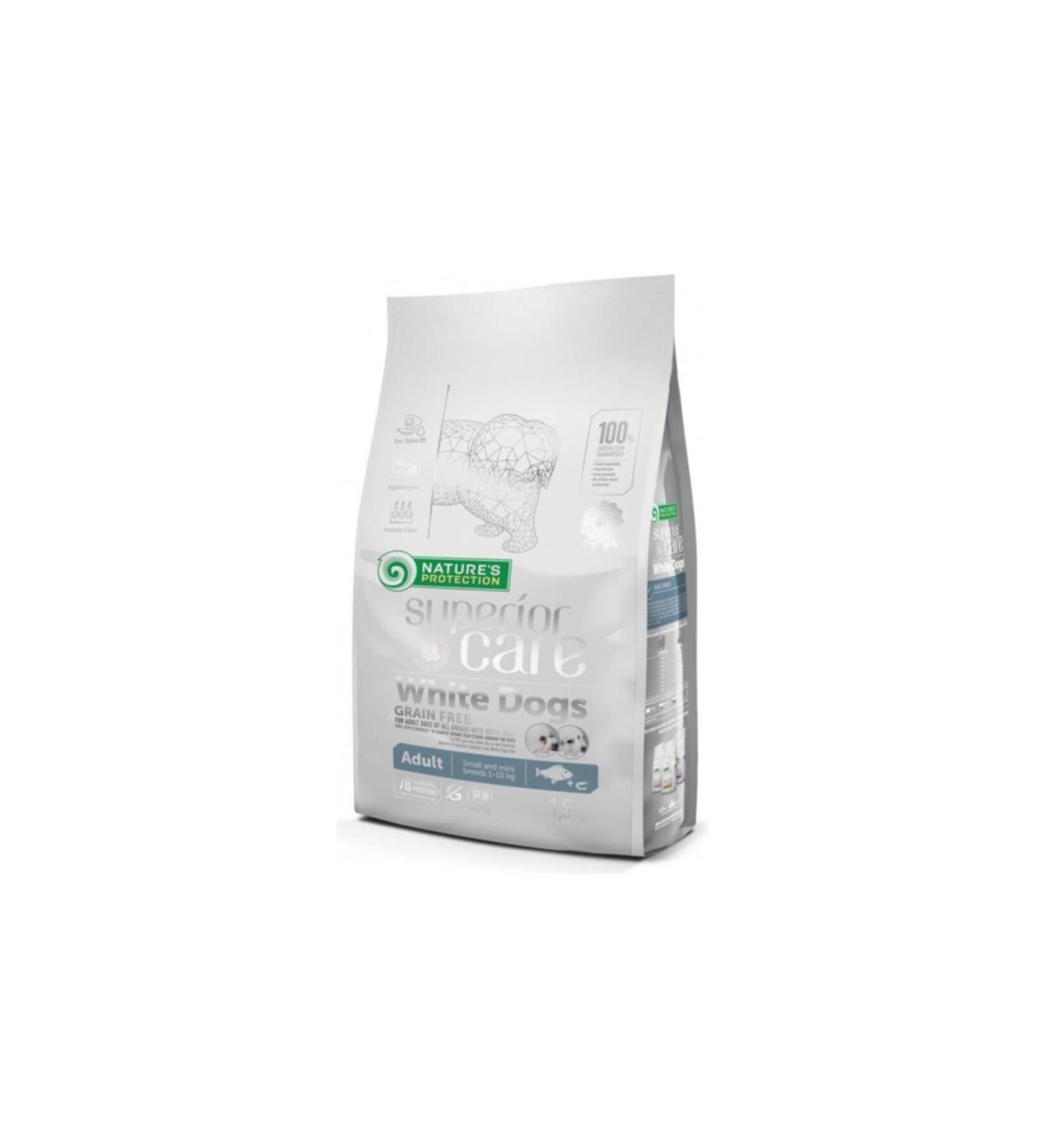 Nature's Protection White Dogs Fish Small Breed Dog Food 1.5 Kg