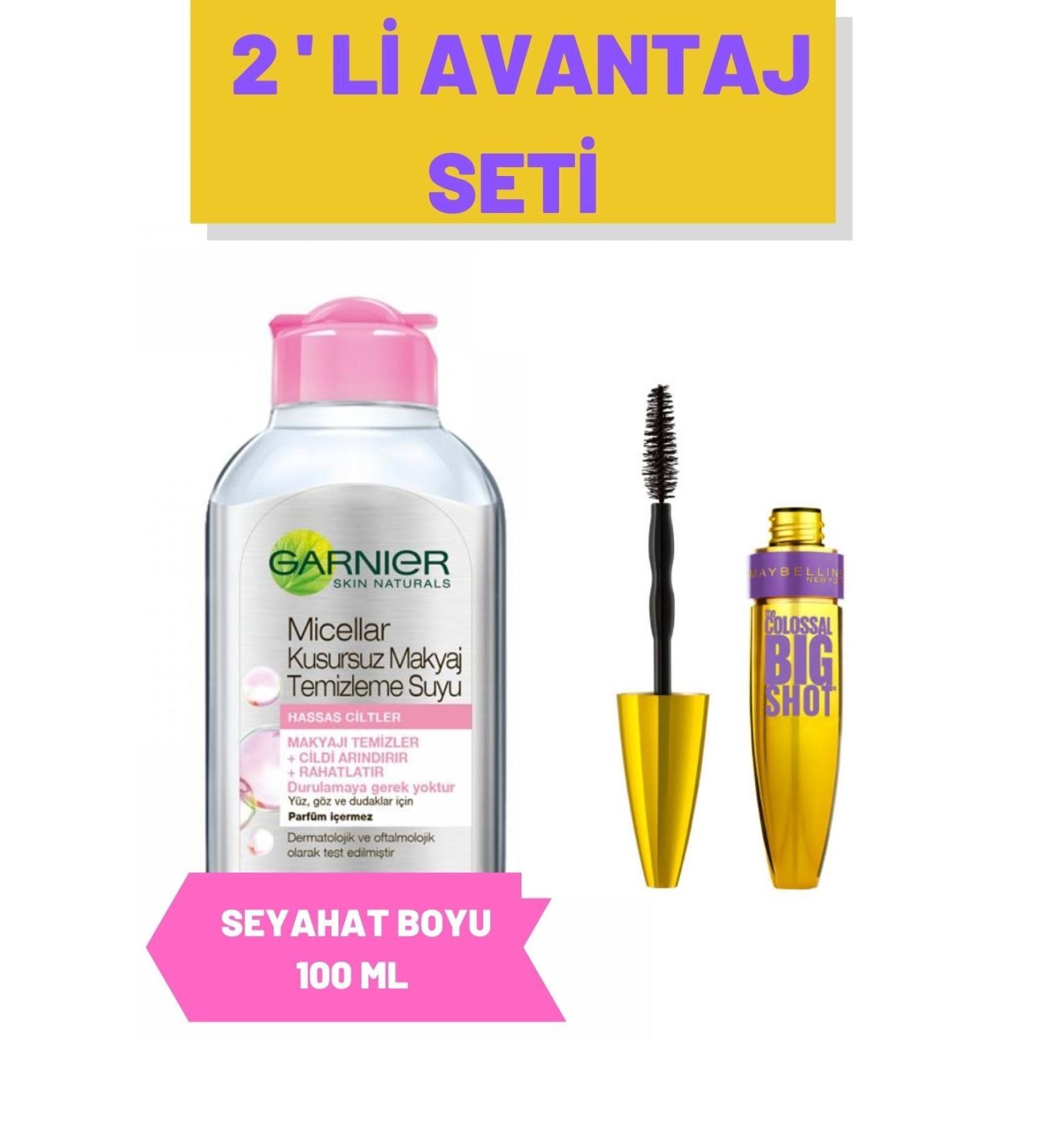 Maybelline New York The Colossal Big Shot Mascara & Makeup Remover Water