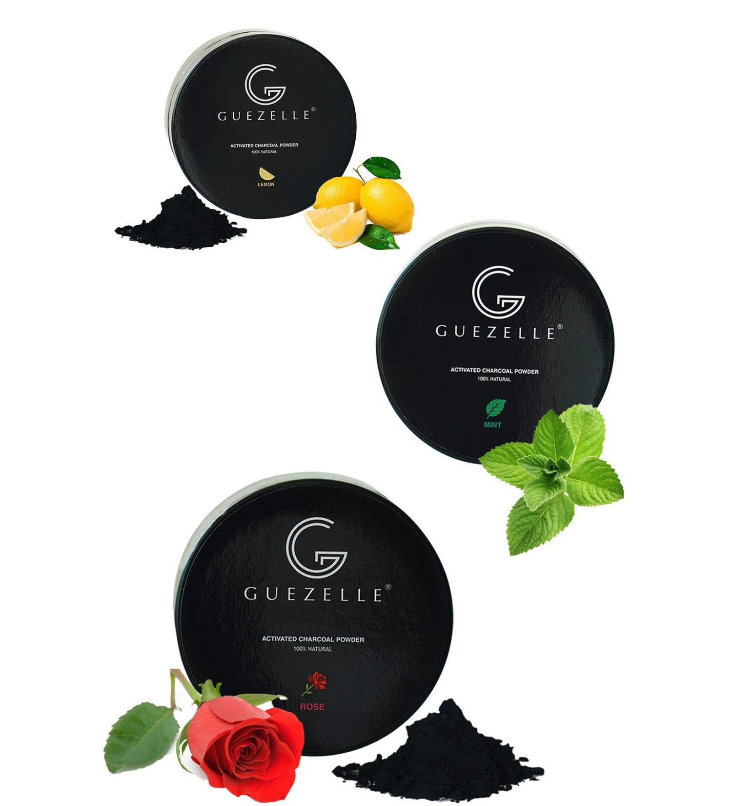Guezelle Natural Teeth Whitening Powder Rose / Mint / Lemon