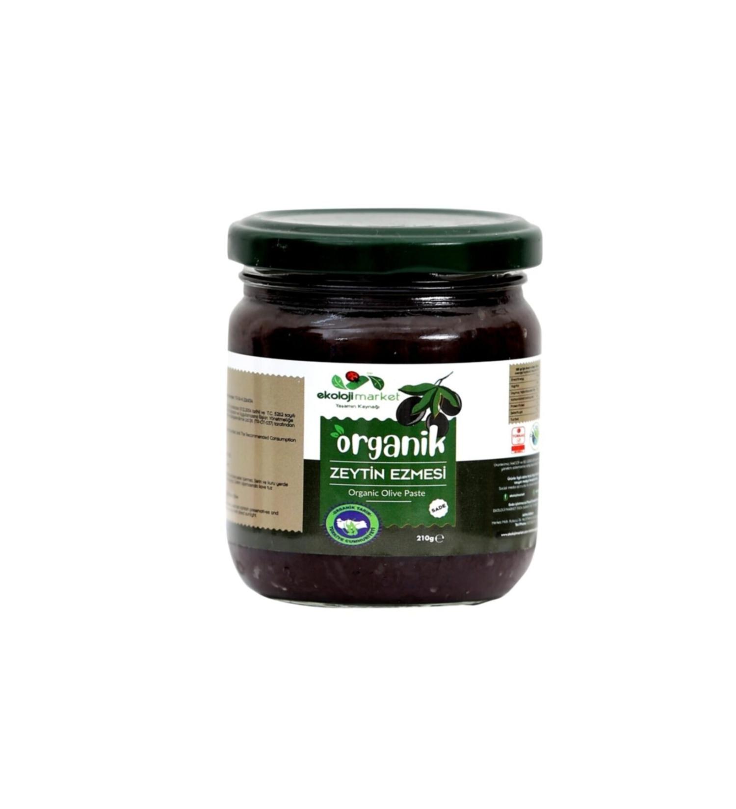 Ekoloji Market Organic Olive Paste Plain 210 Gr