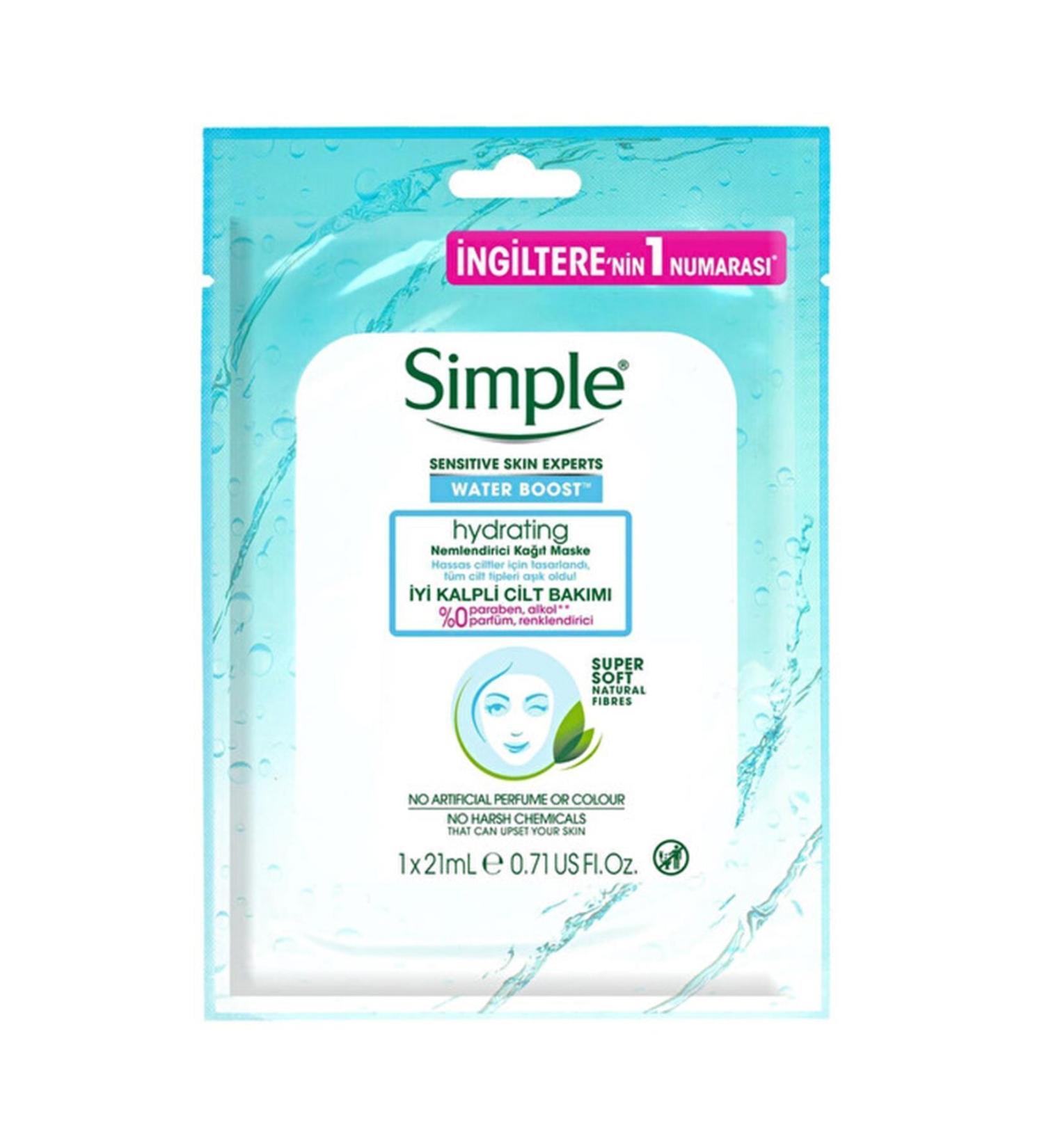Simple Water Boost Moisturizing Mask