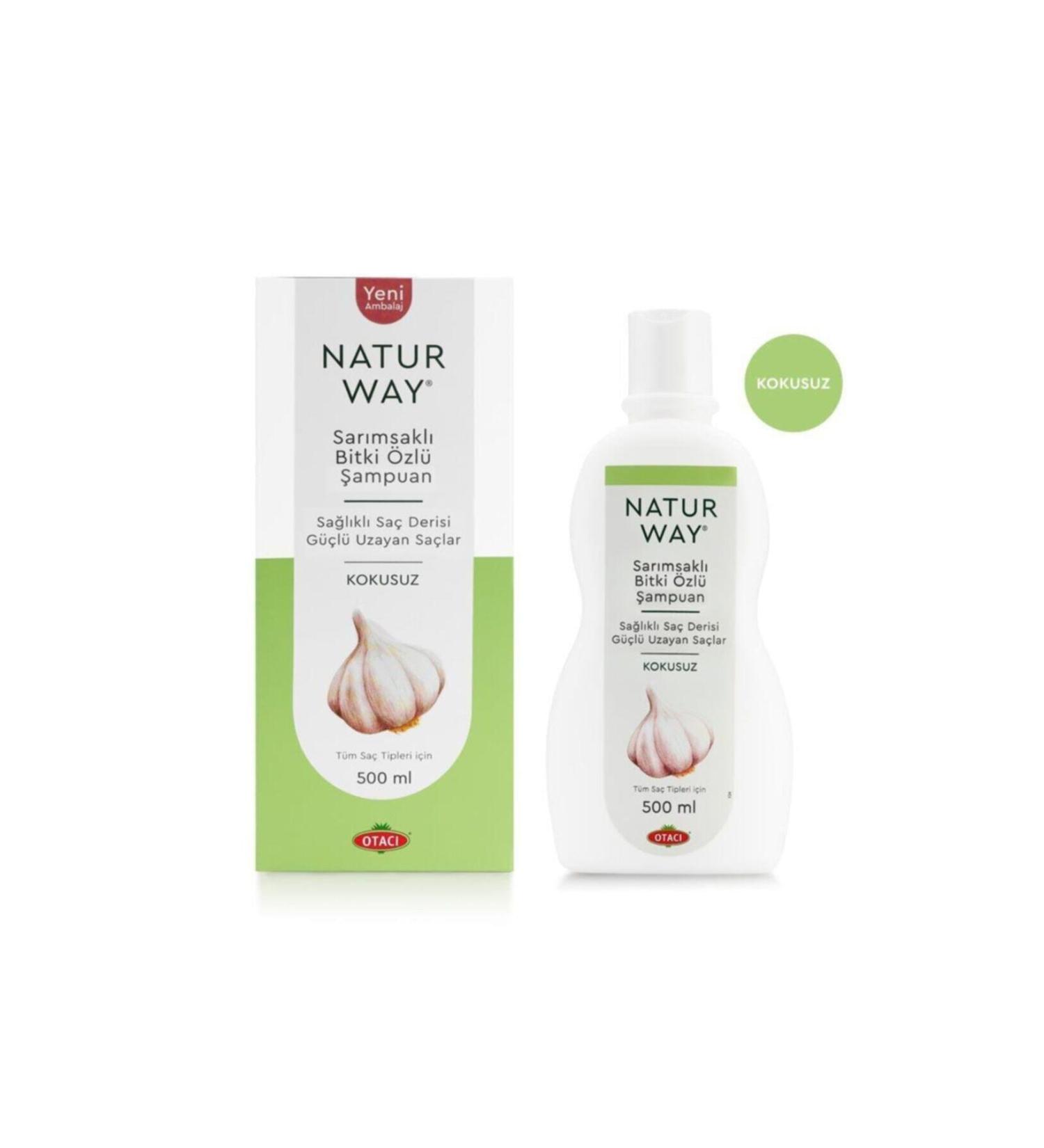 Otac Naturway Garlic Herbal Essence Shampoo 500 ml - Buy Online on GoSupps.com