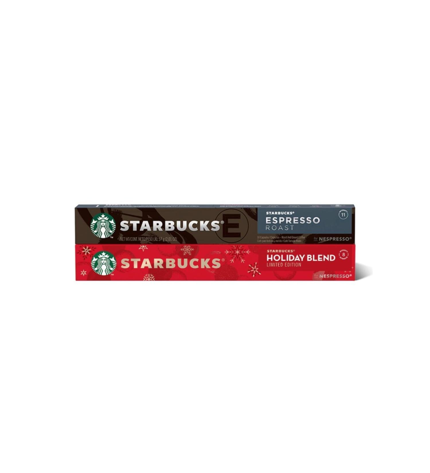 Starbucks Holiday Blend Christmas And Espresso Capsule Coffee Set