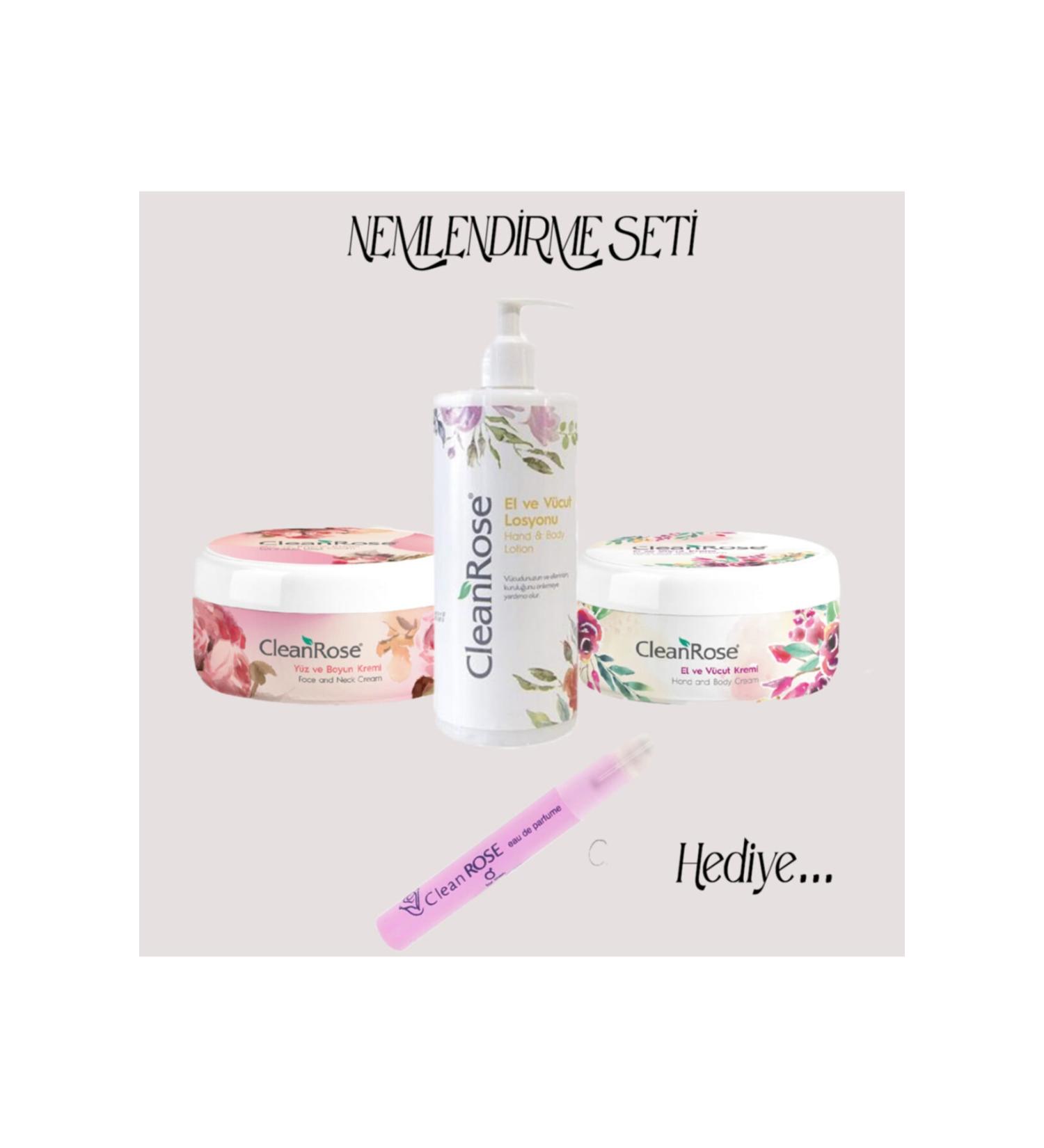 Clean Rose Vitamin E Moisturizing Set