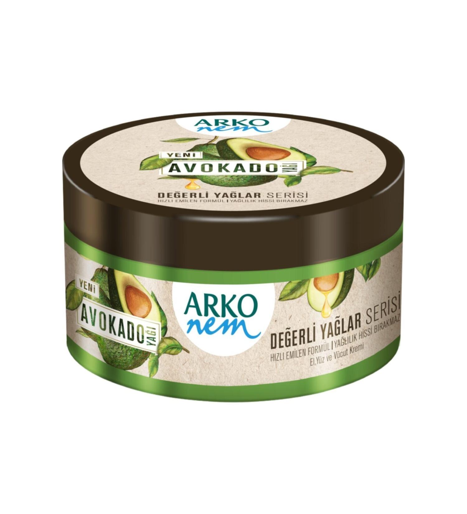 Arko Nem Precious Oils Avocado Oil Cream 250 Ml - Buy Online on GoSupps.com