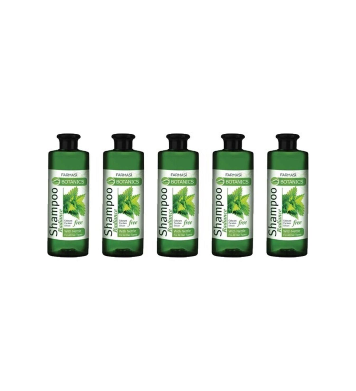 Farmasi Botanics Nettle Essence Shine Shampoo 500 Ml 5 Pieces