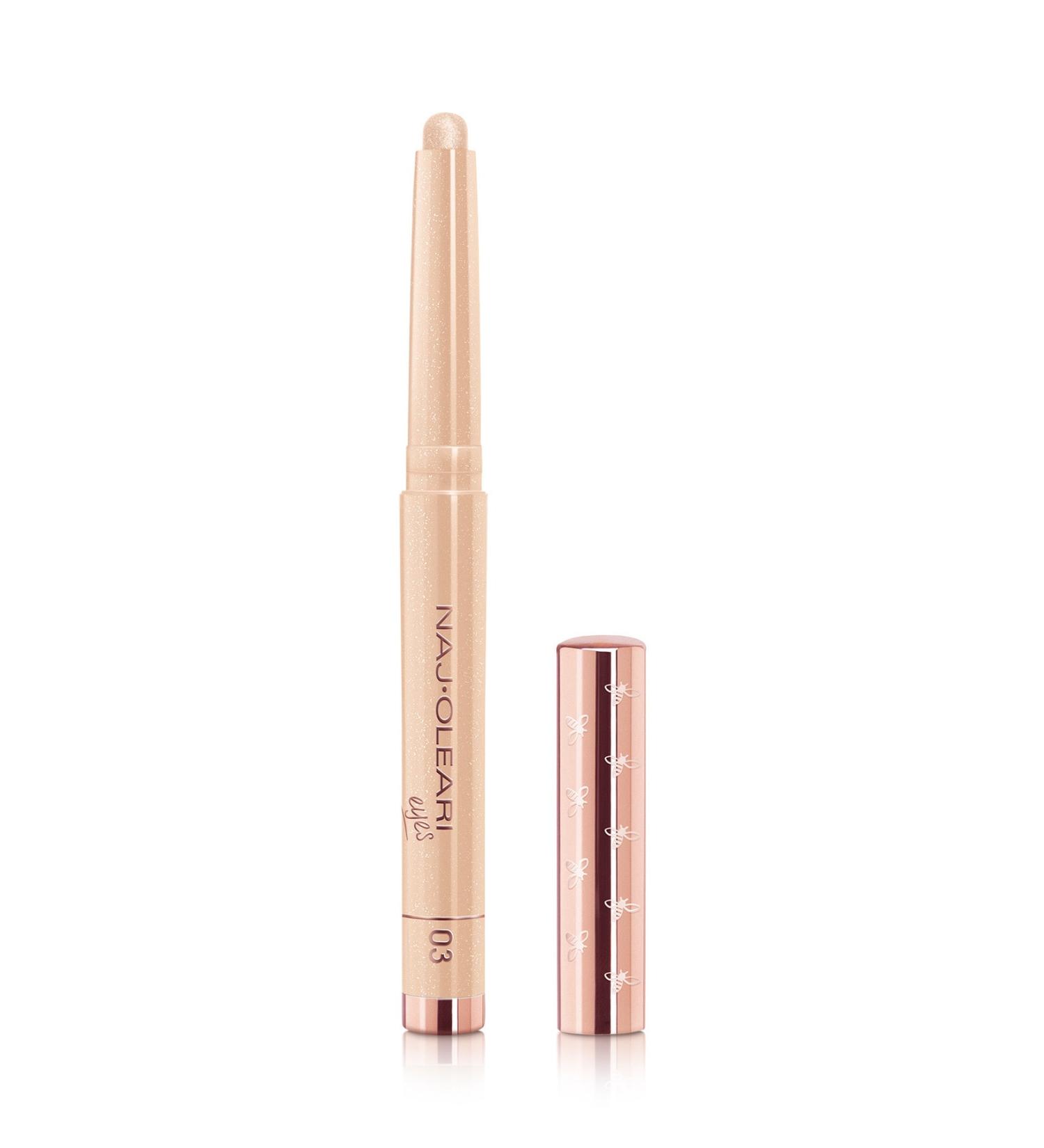 Naj Oleari Absolute Stay Eyeshadow Pearly Gold Permanent Stick Eyeshadow - Buy Online on GoSupps.com